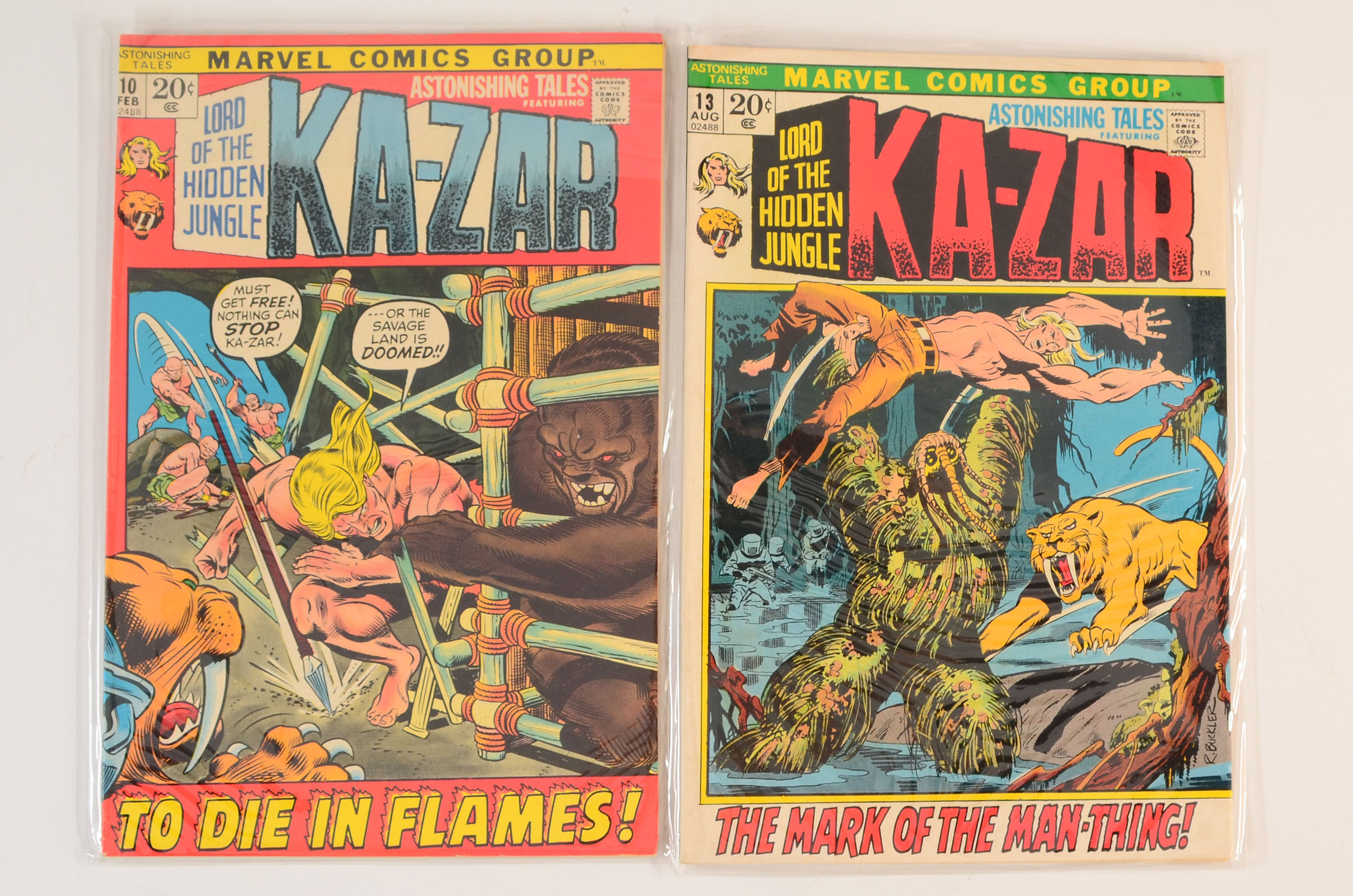 Near Sequential Set of Bronze Age “Astonishing Tales” Comics