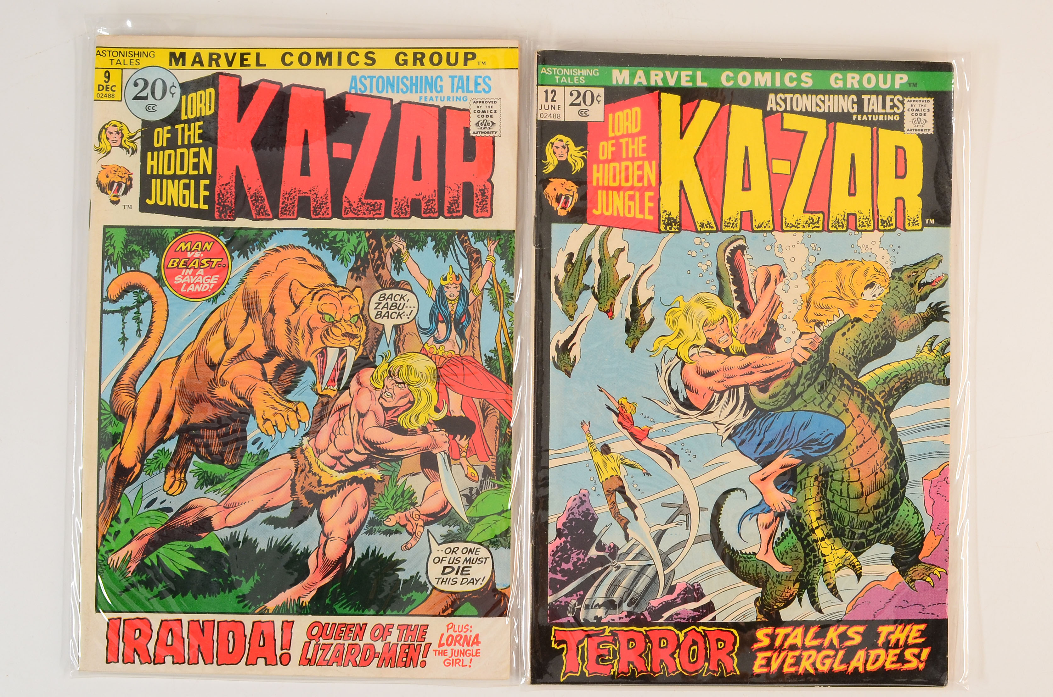 Near Sequential Set of Bronze Age “Astonishing Tales” Comics