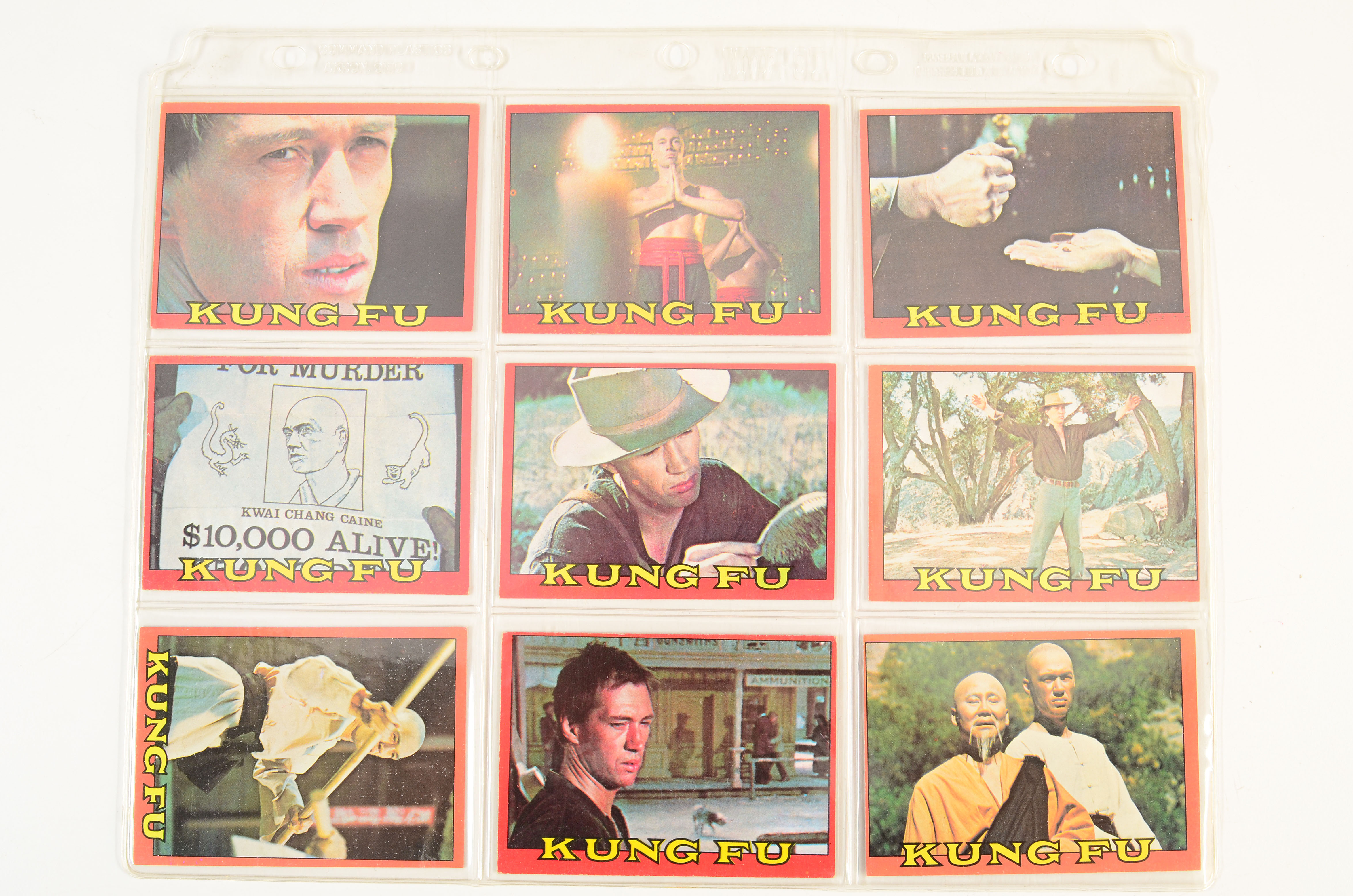 Topps “Kung Fu” Trading Card Complete Set