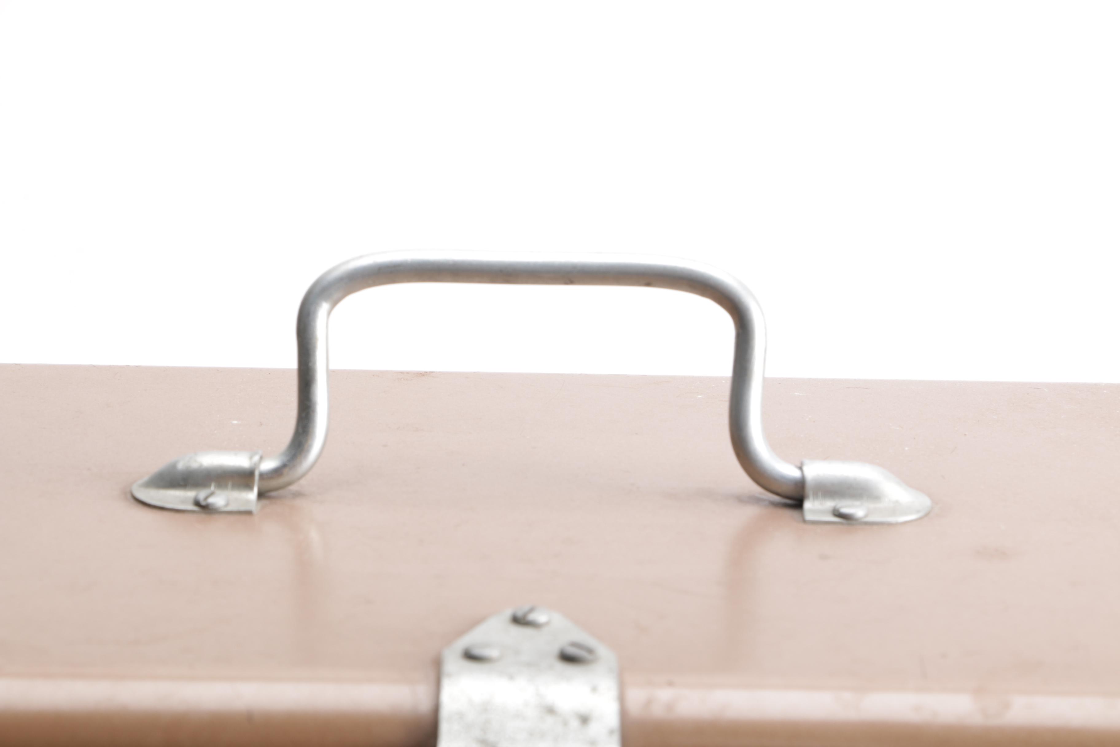 Vintage Hemp and Co. "Little Brown Chest" Steel Cooler