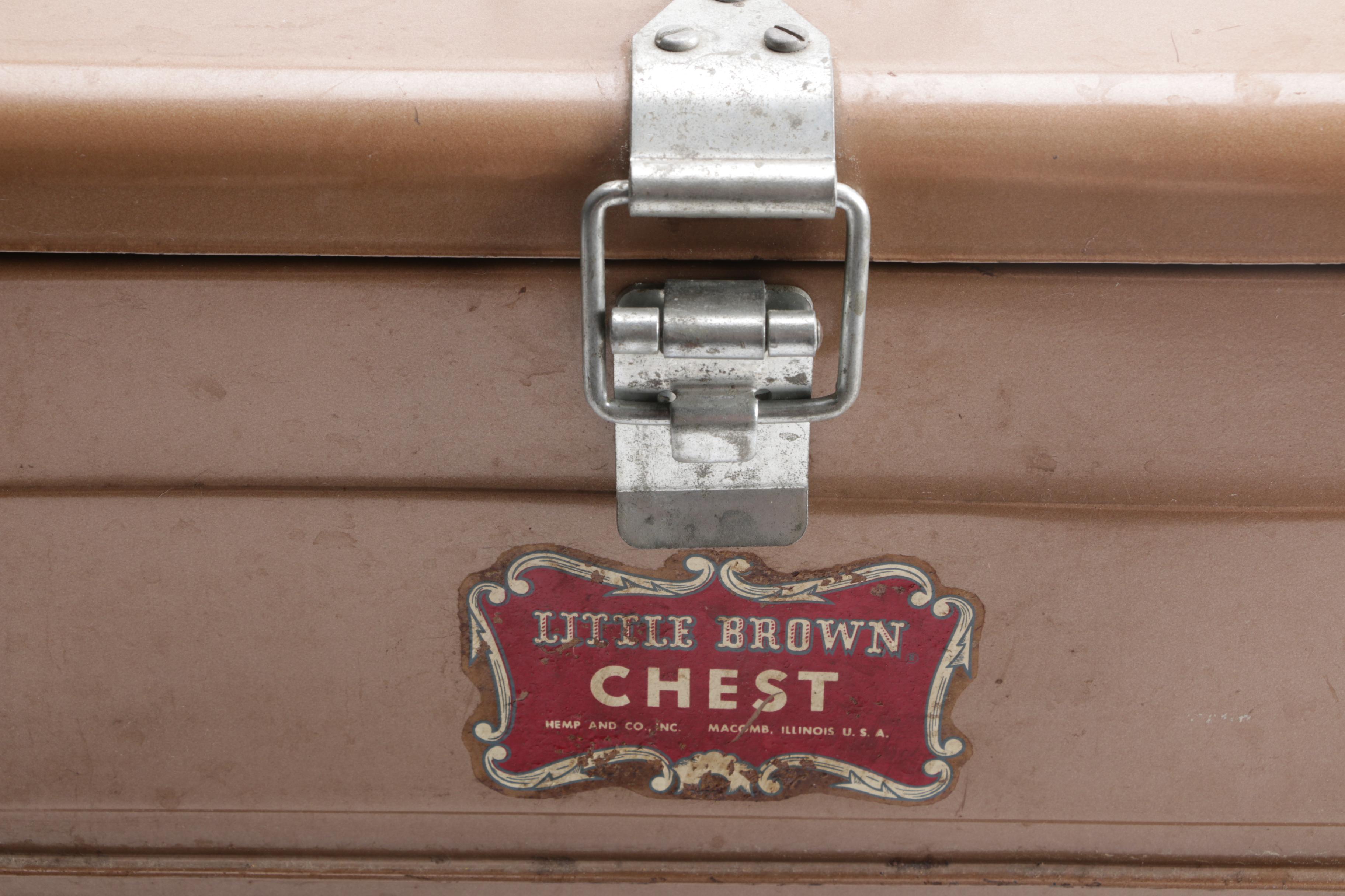 Vintage Hemp and Co. "Little Brown Chest" Steel Cooler
