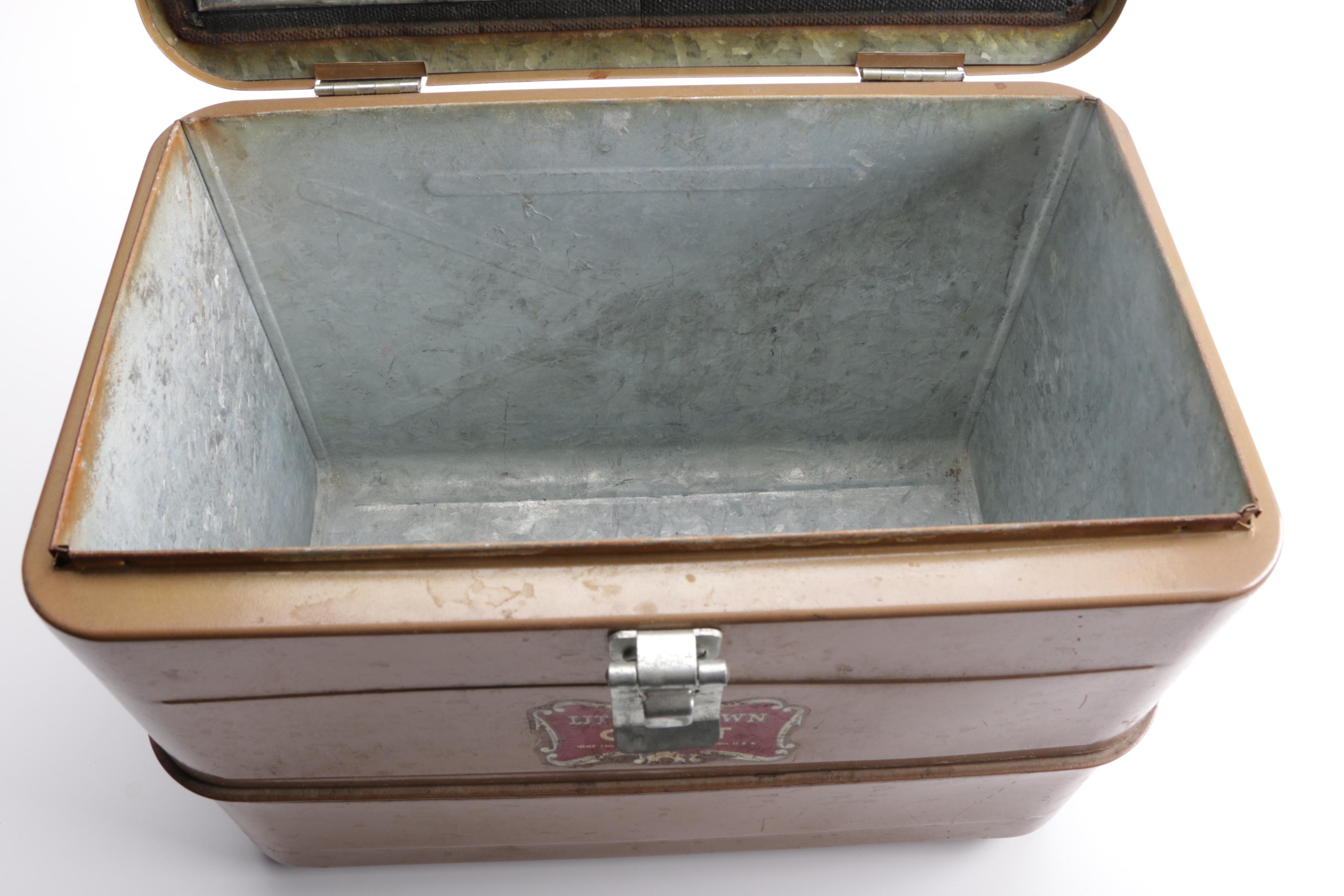 Vintage Hemp and Co. "Little Brown Chest" Steel Cooler