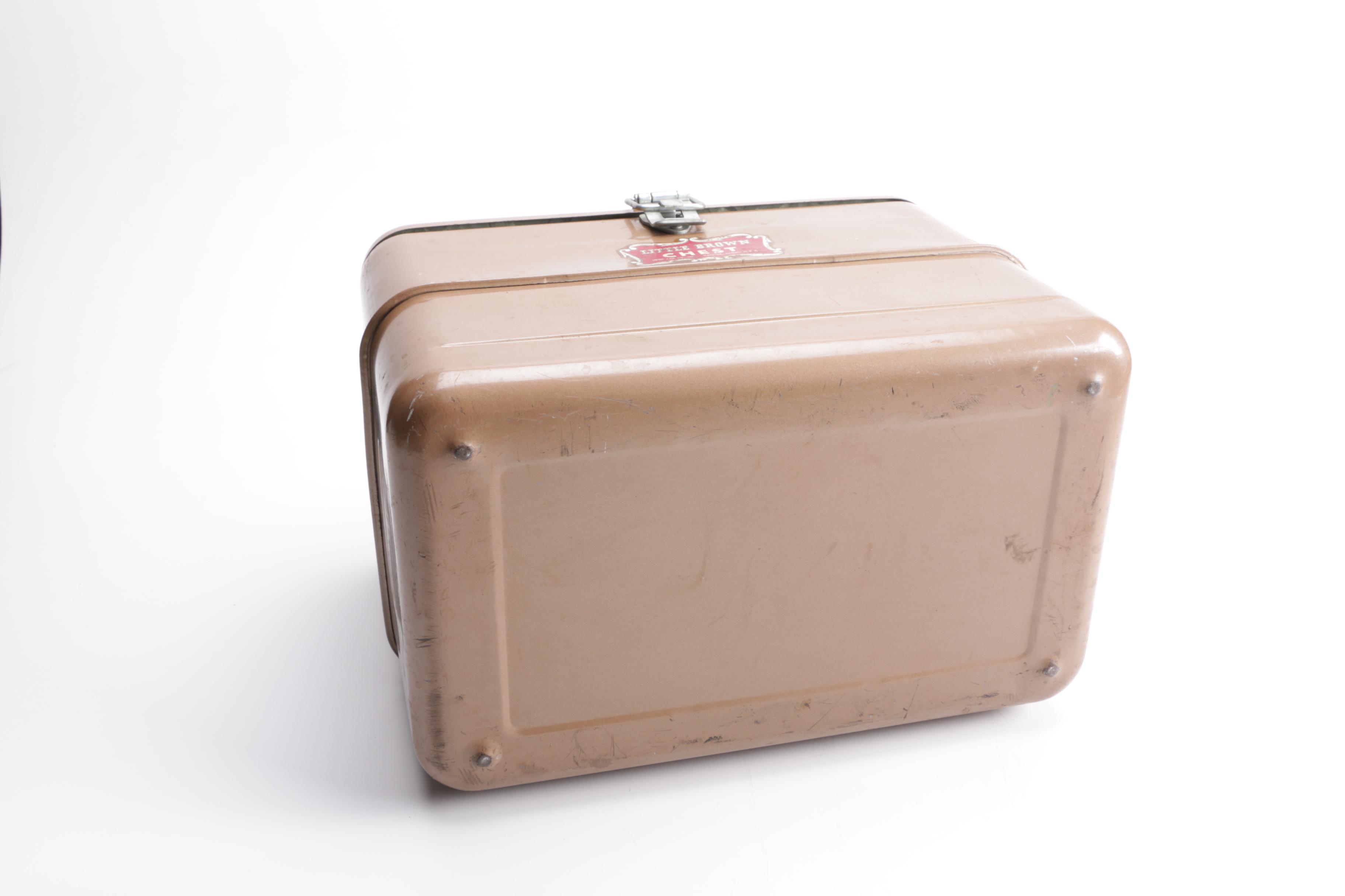 Vintage Hemp and Co. "Little Brown Chest" Steel Cooler