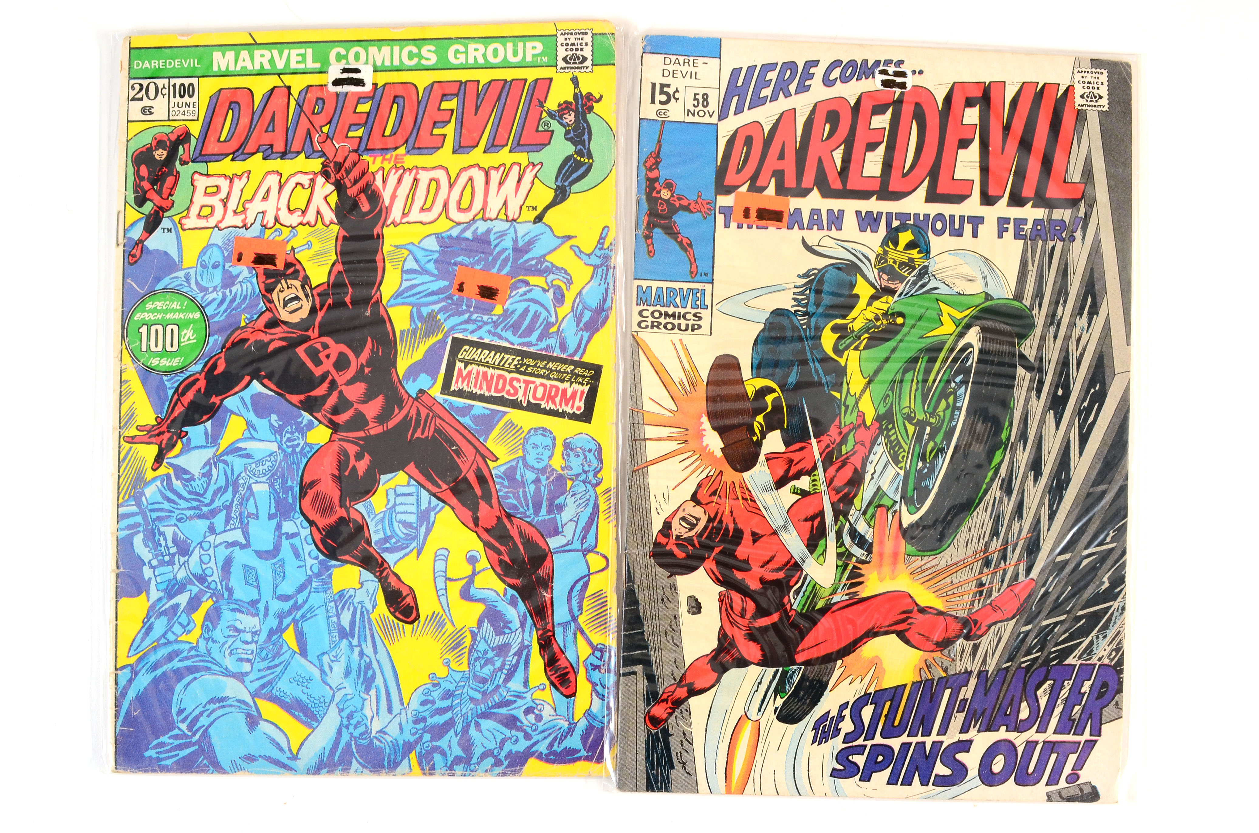 Collectible Early Issue “Daredevil” Comics and "The Human Fly" Issue One