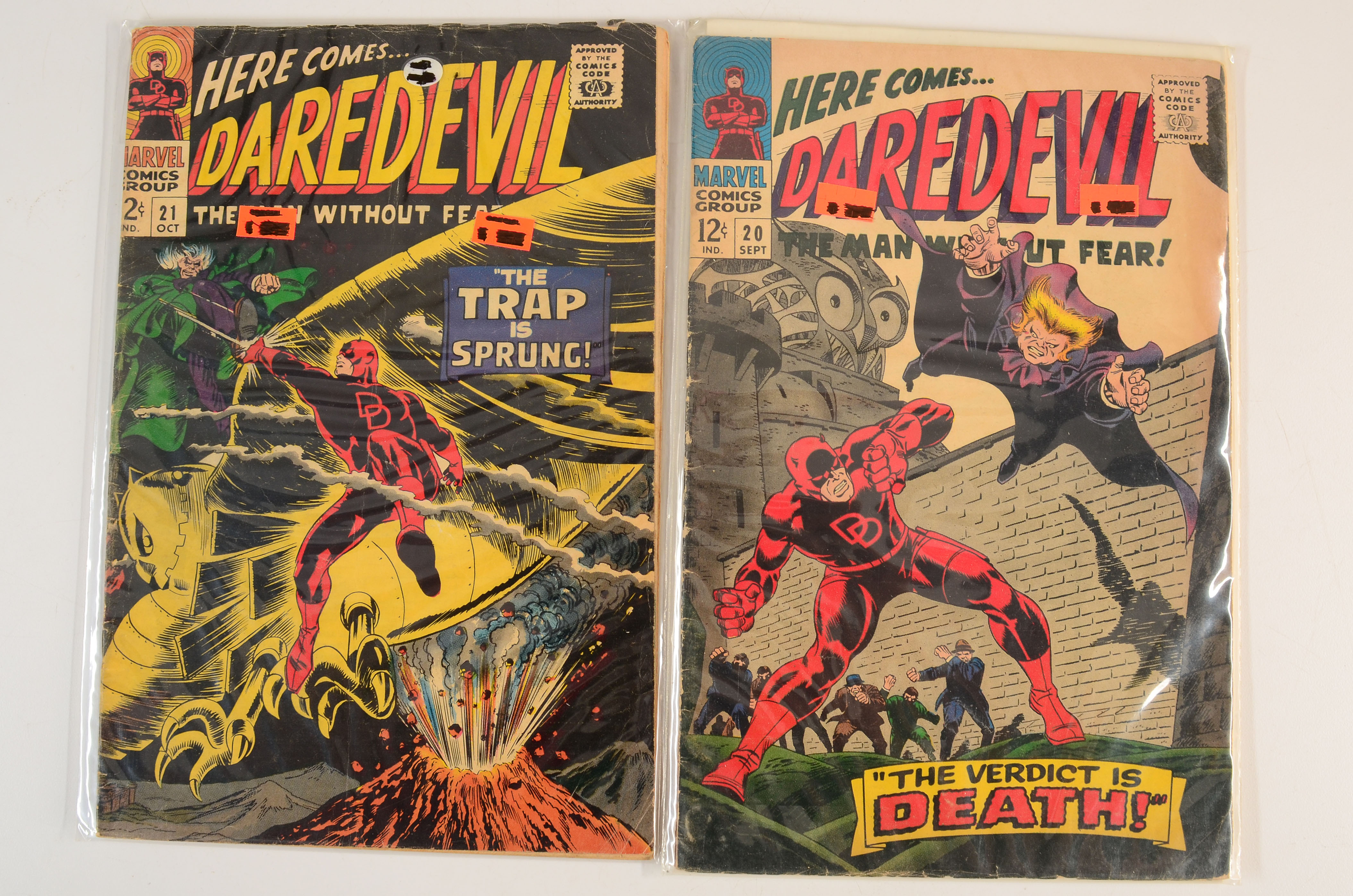 Collectible Early Issue “Daredevil” Comics and "The Human Fly" Issue One