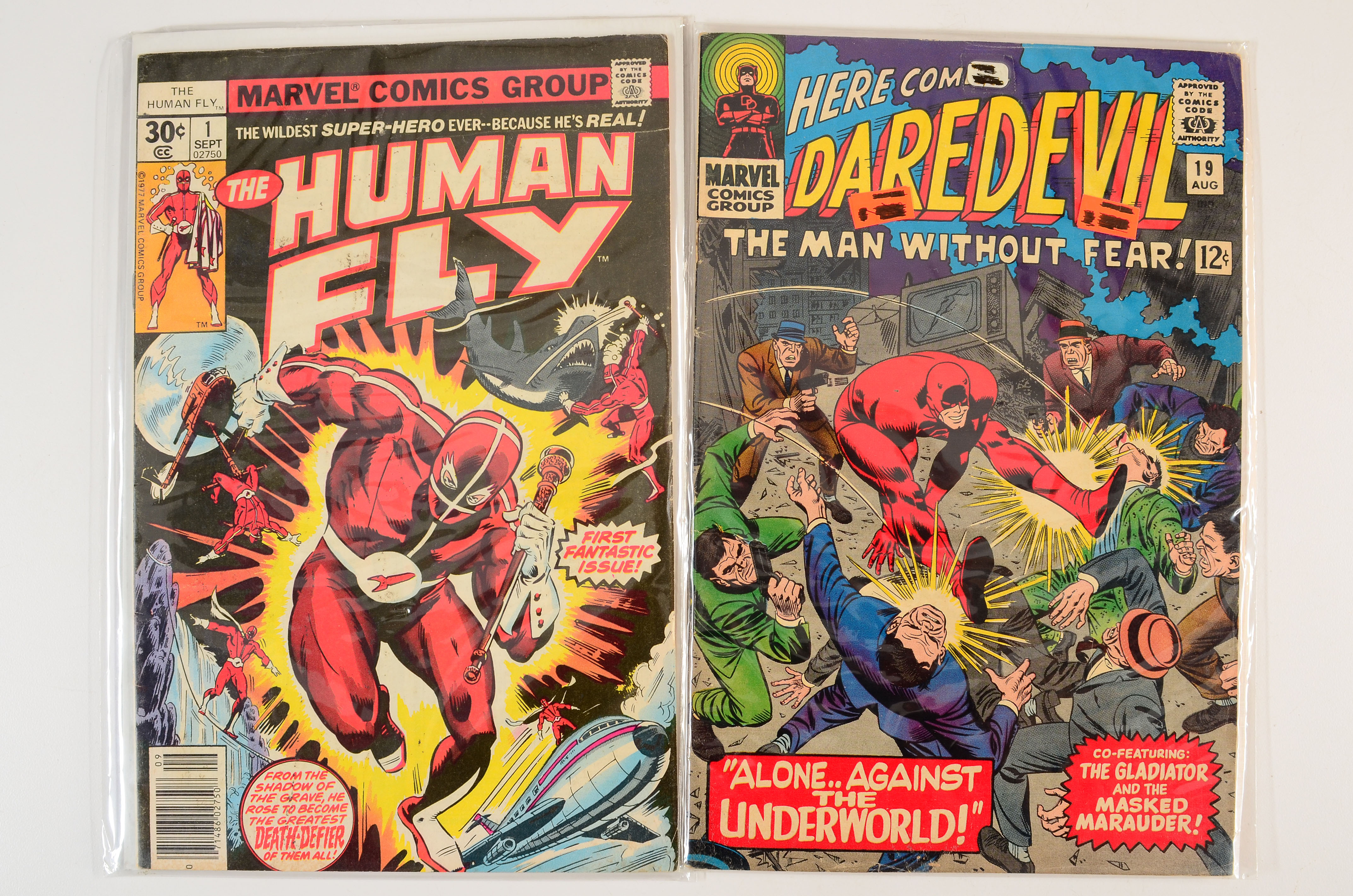 Collectible Early Issue “Daredevil” Comics and "The Human Fly" Issue One