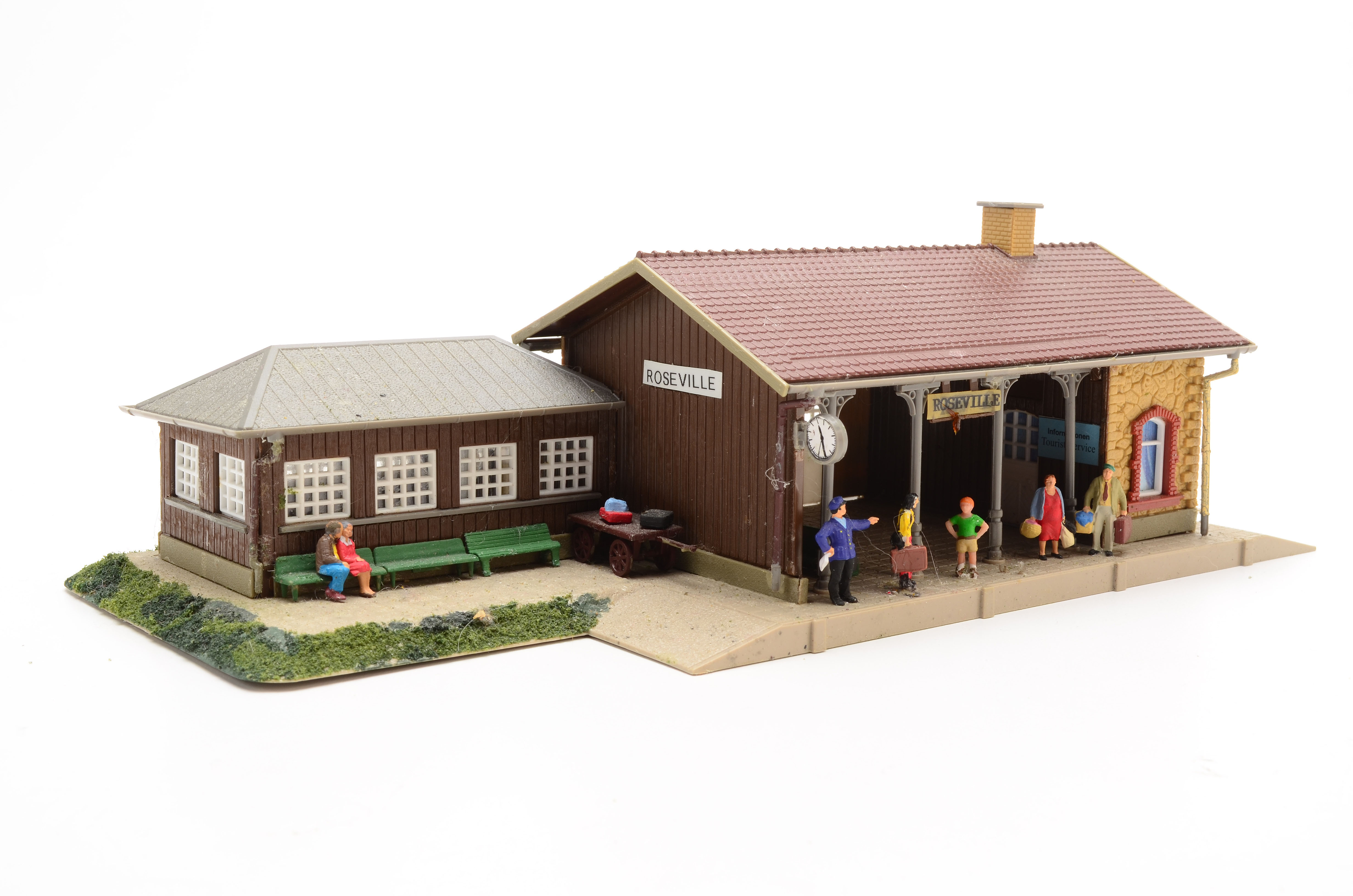 Collection of HO Gauge Model Train Buildings