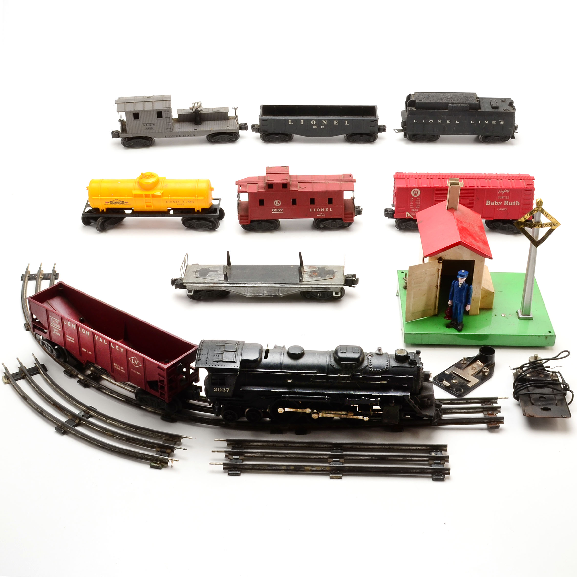 Lionel O Gauge Locomotive 2037 Train Set