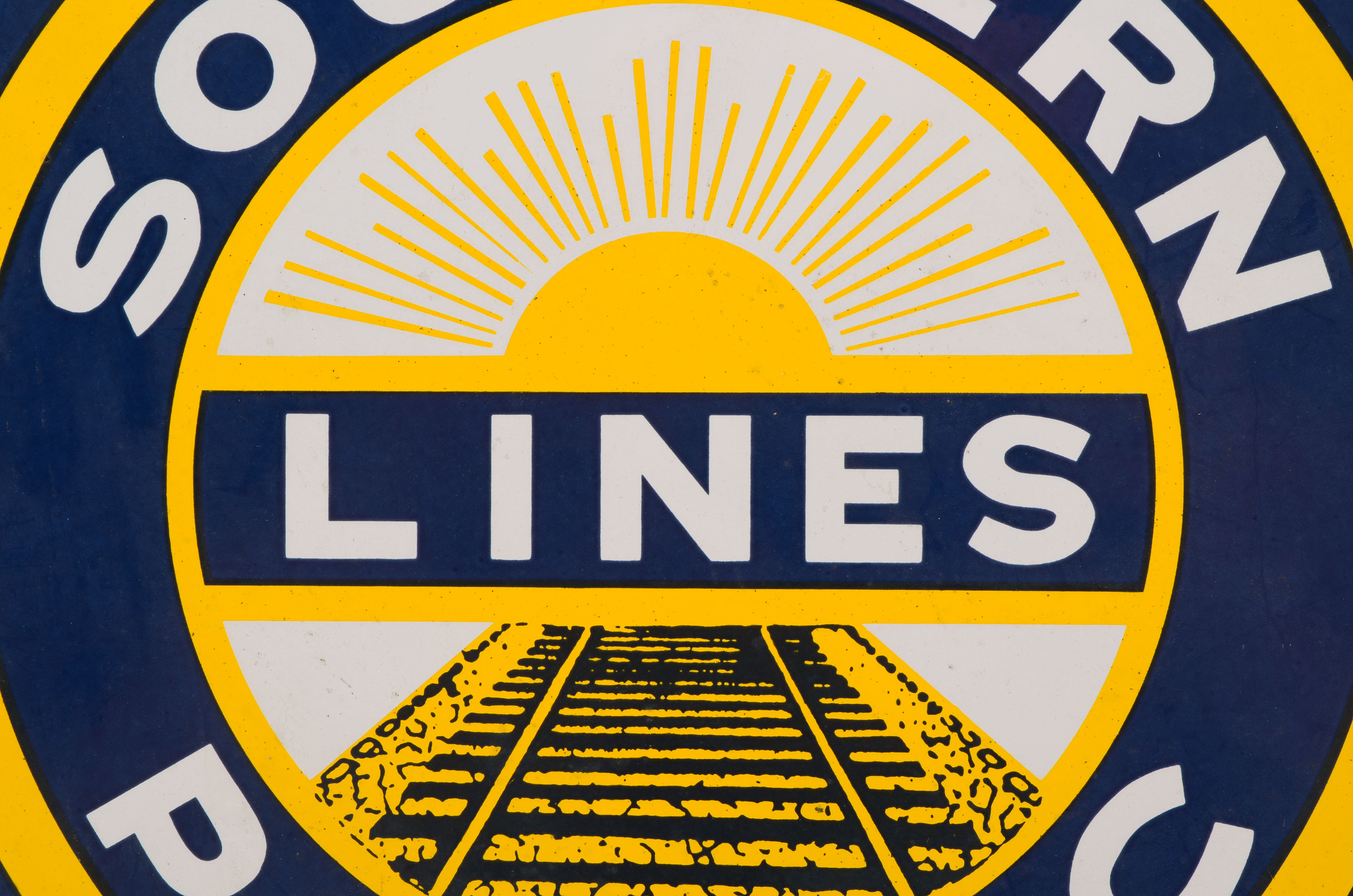Southern Pacific Lines Porcelain Railroad Sign
