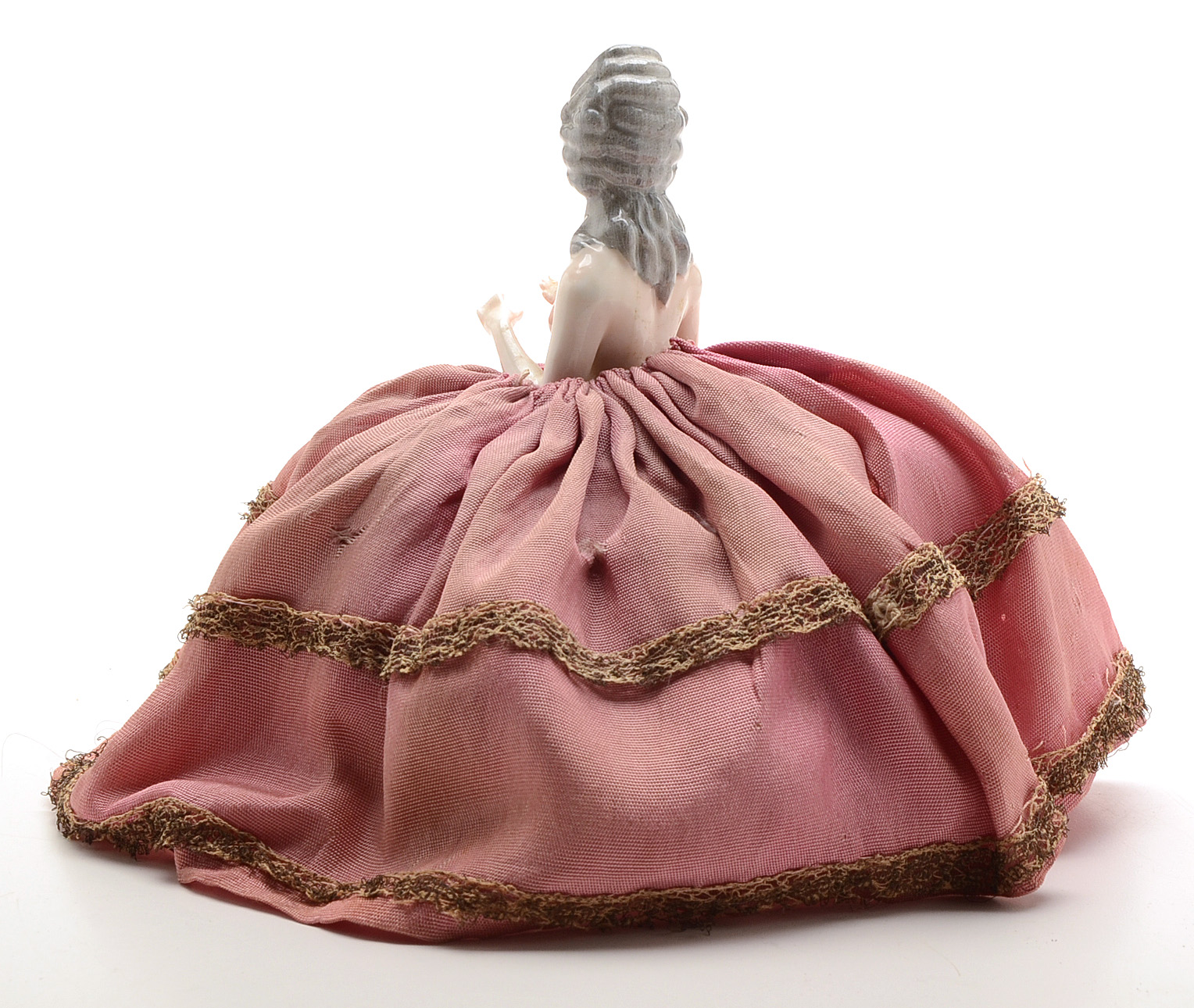 Art Deco Porcelain Half Doll Pin Cushion