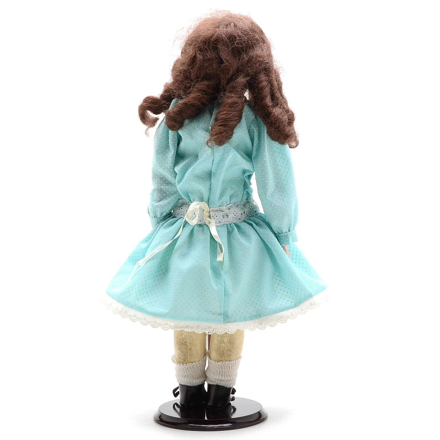 Antique Armand Marseille German Bisque Head Doll with Leather Body