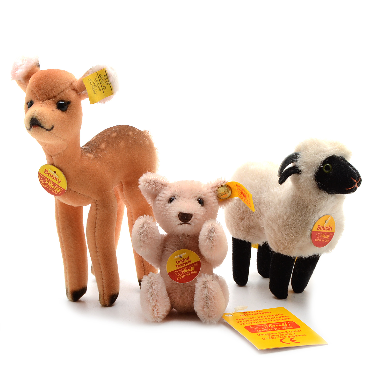 Steiff Fawn Dear and Teddy Bear Dolls