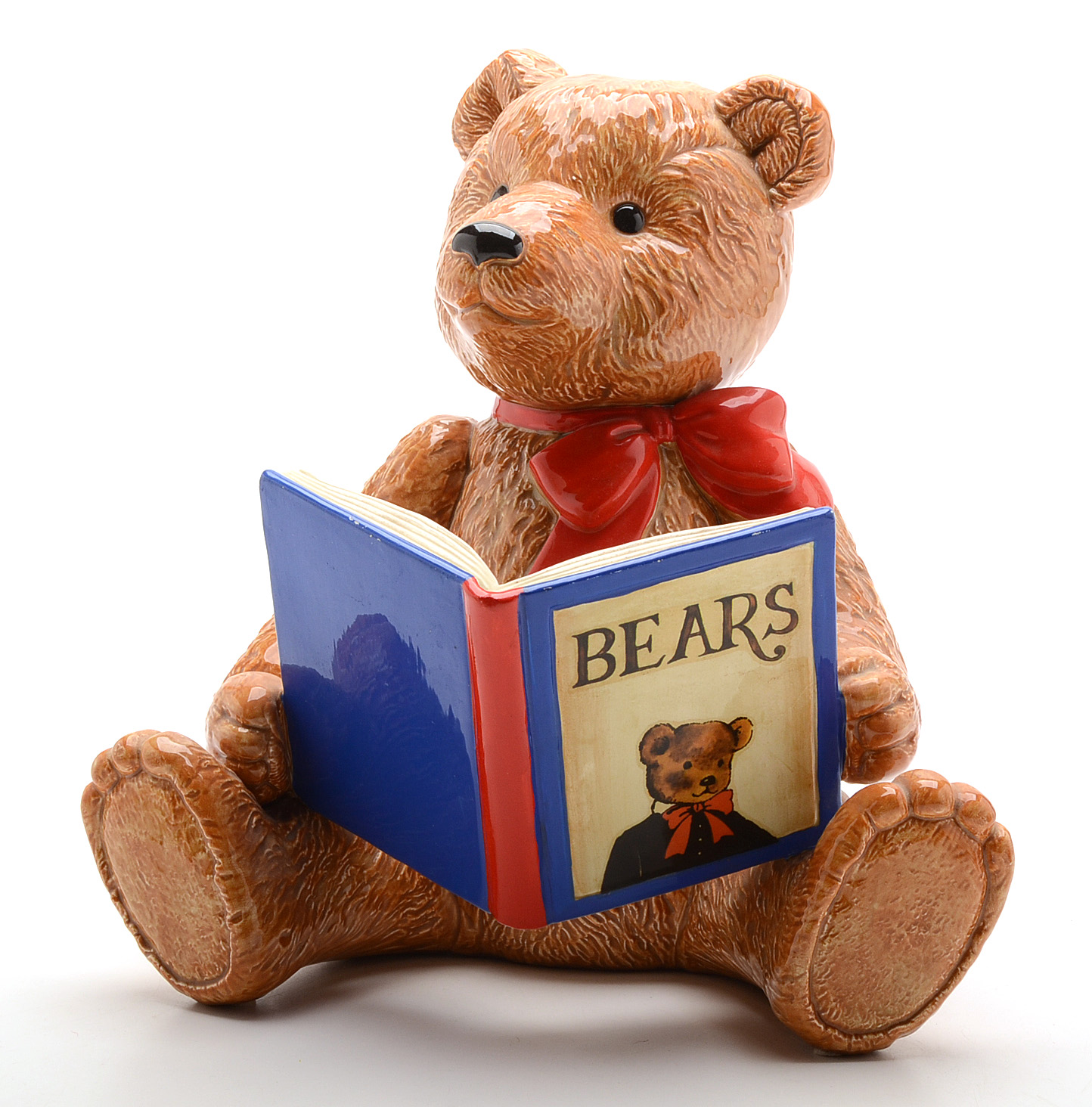 Group of Teddy Bear Ceramic Music Boxes