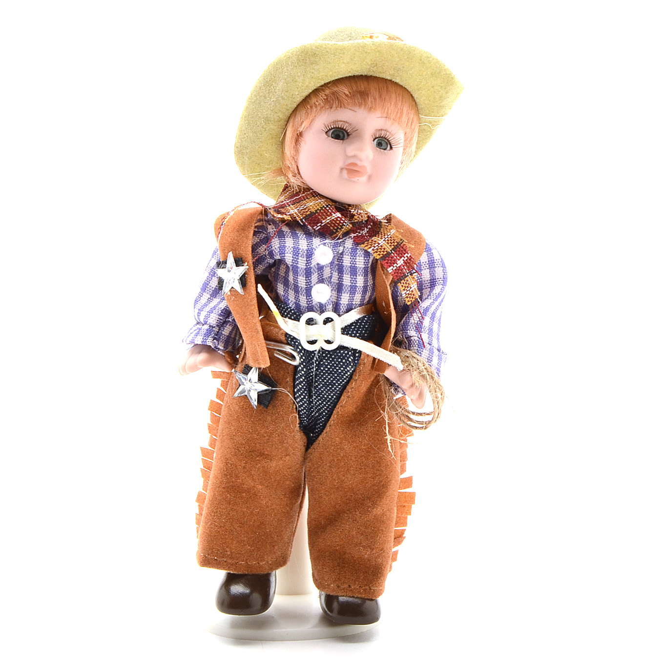 Porcelain Cowboy and Cowgirl Set