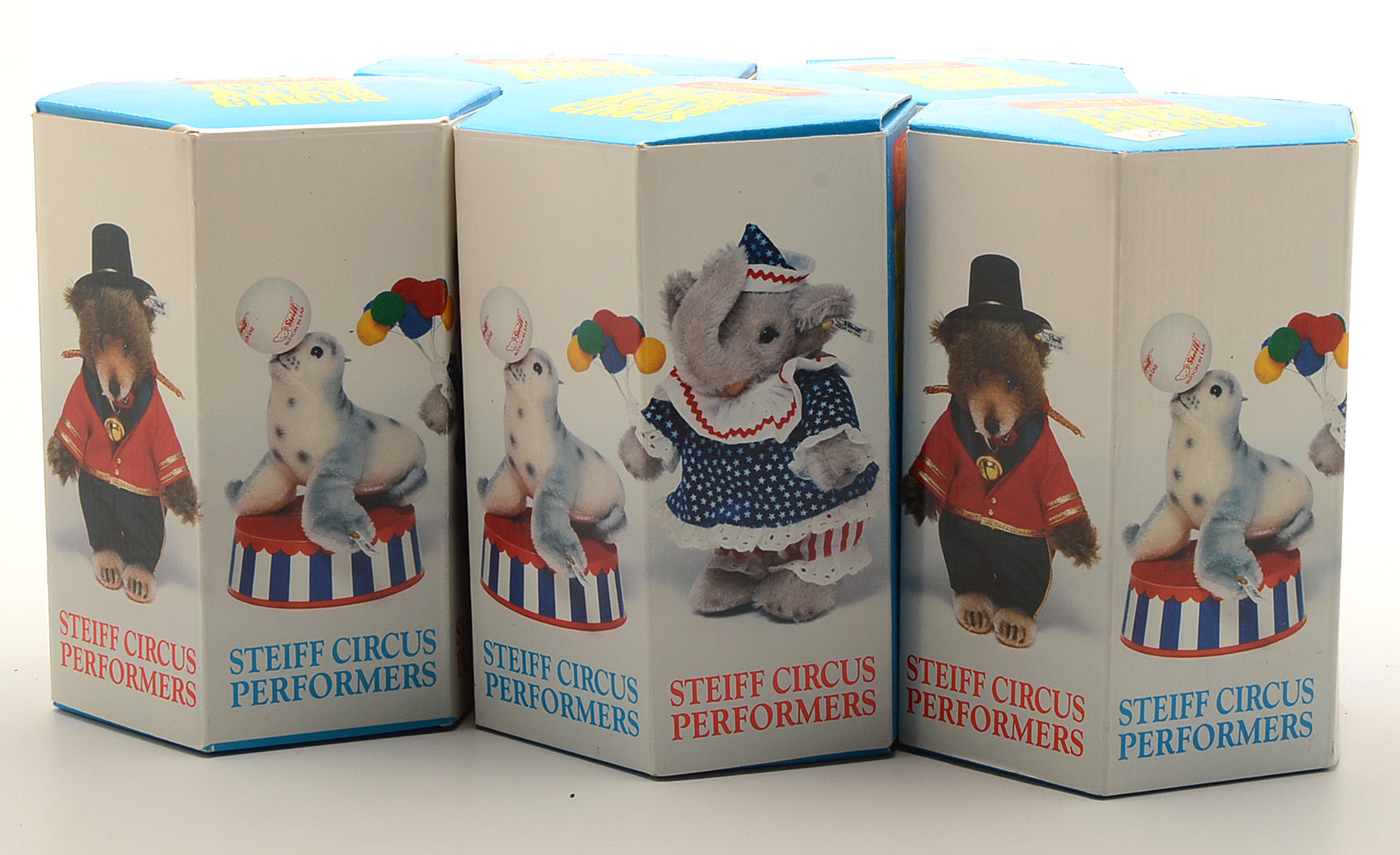 Steiff Circus Performers Lot of Five Golden Age of the Circus Anmals