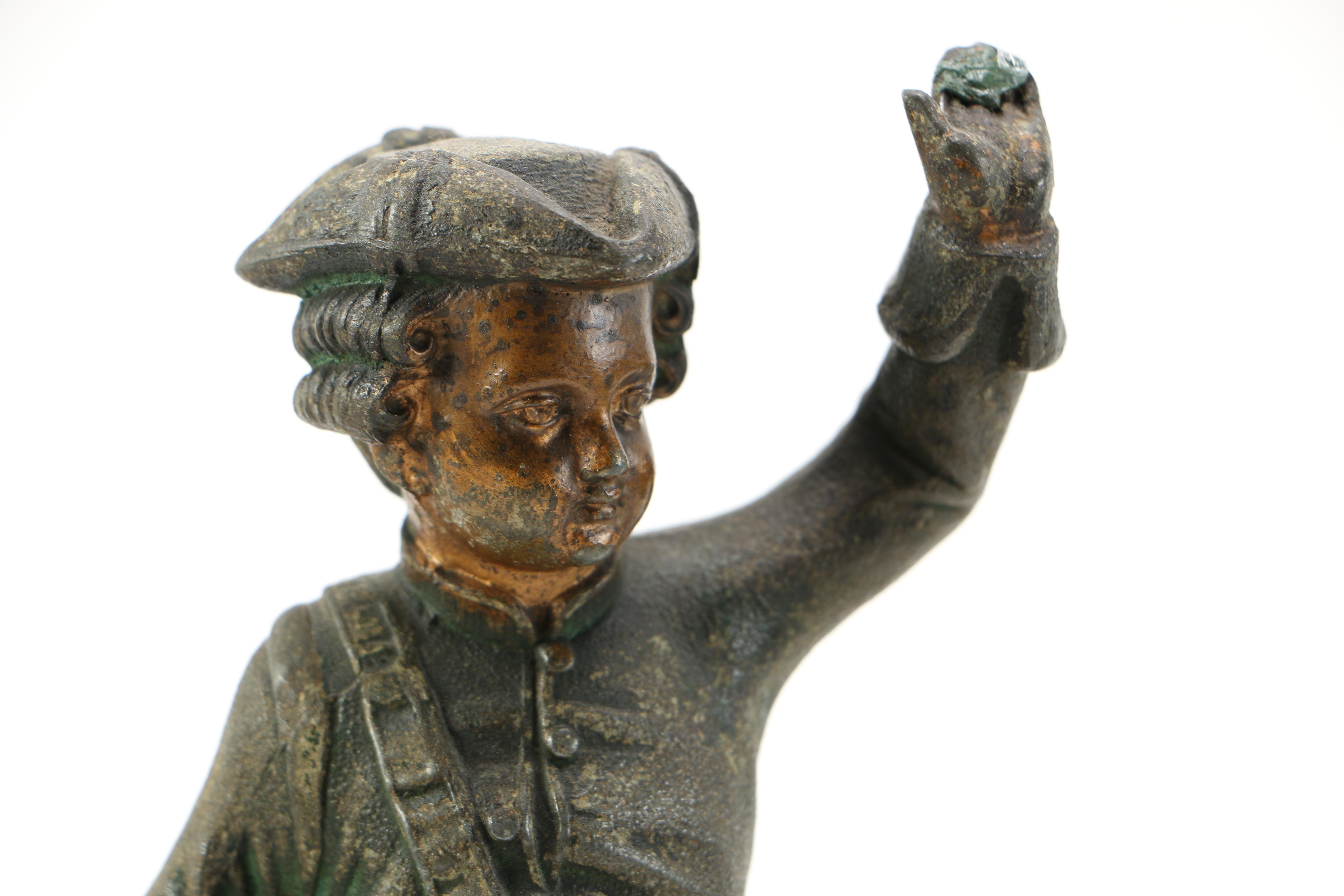 Reproduction of Michelangelo's "David" and Soldier Figurines