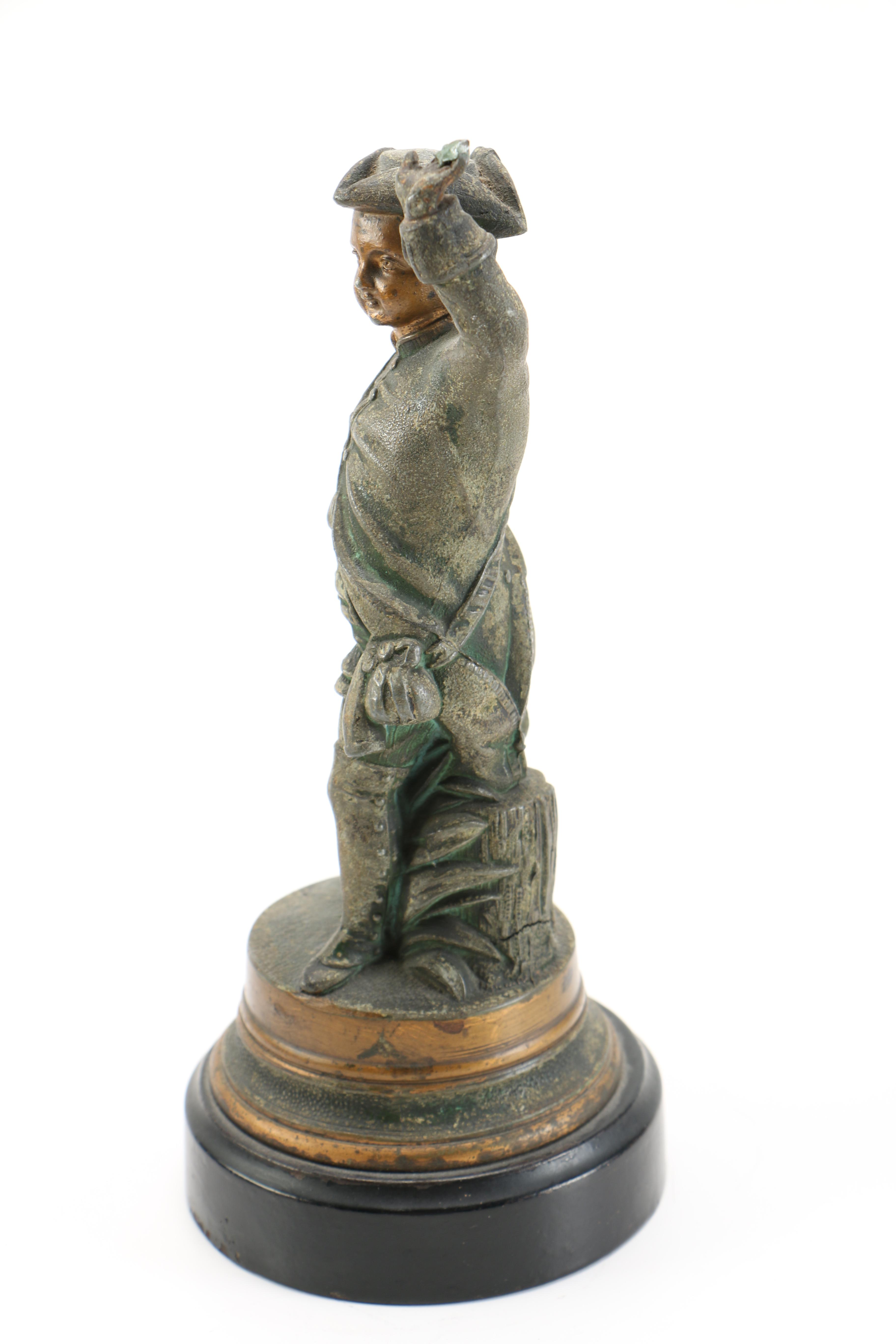 Reproduction of Michelangelo's "David" and Soldier Figurines