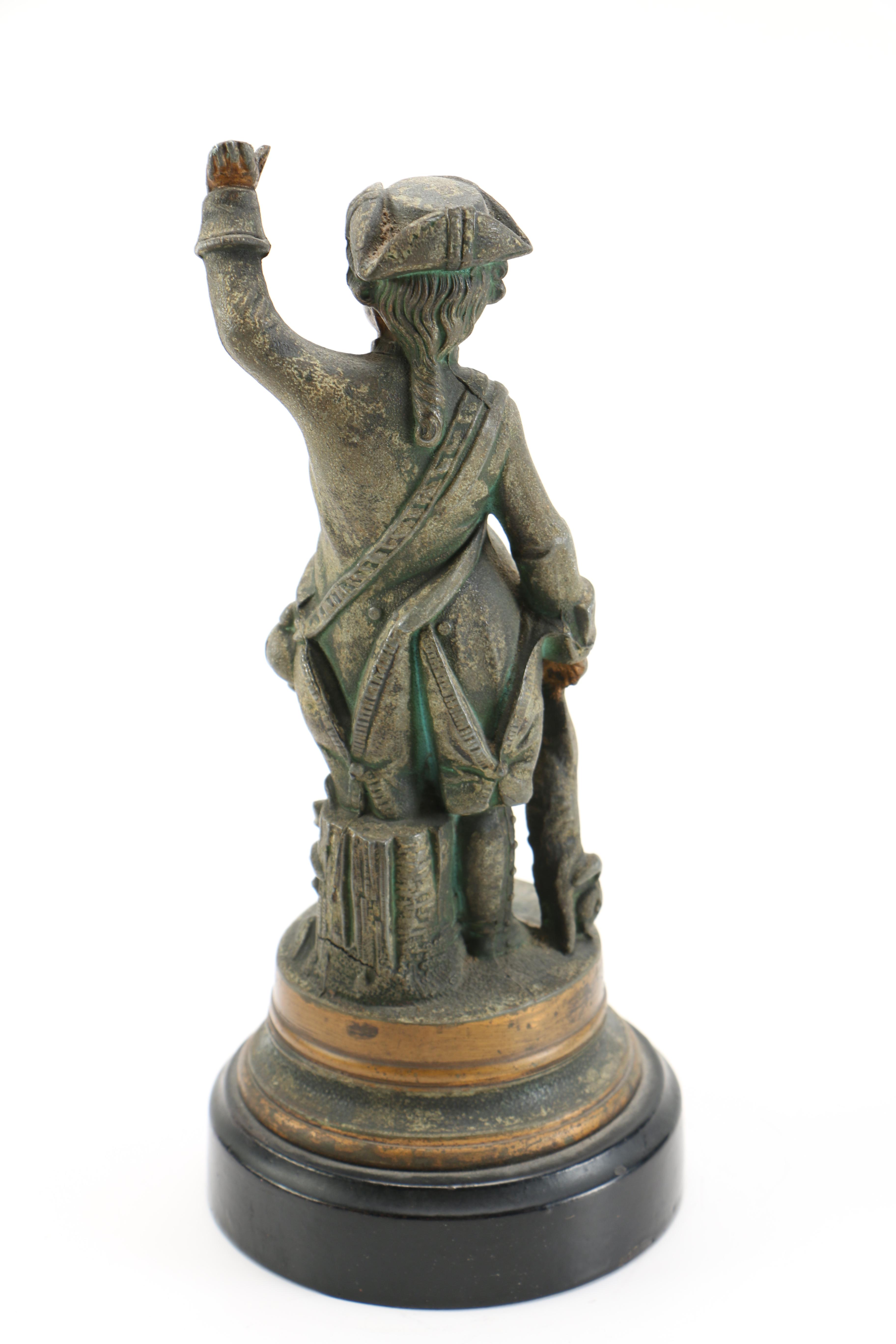 Reproduction of Michelangelo's "David" and Soldier Figurines