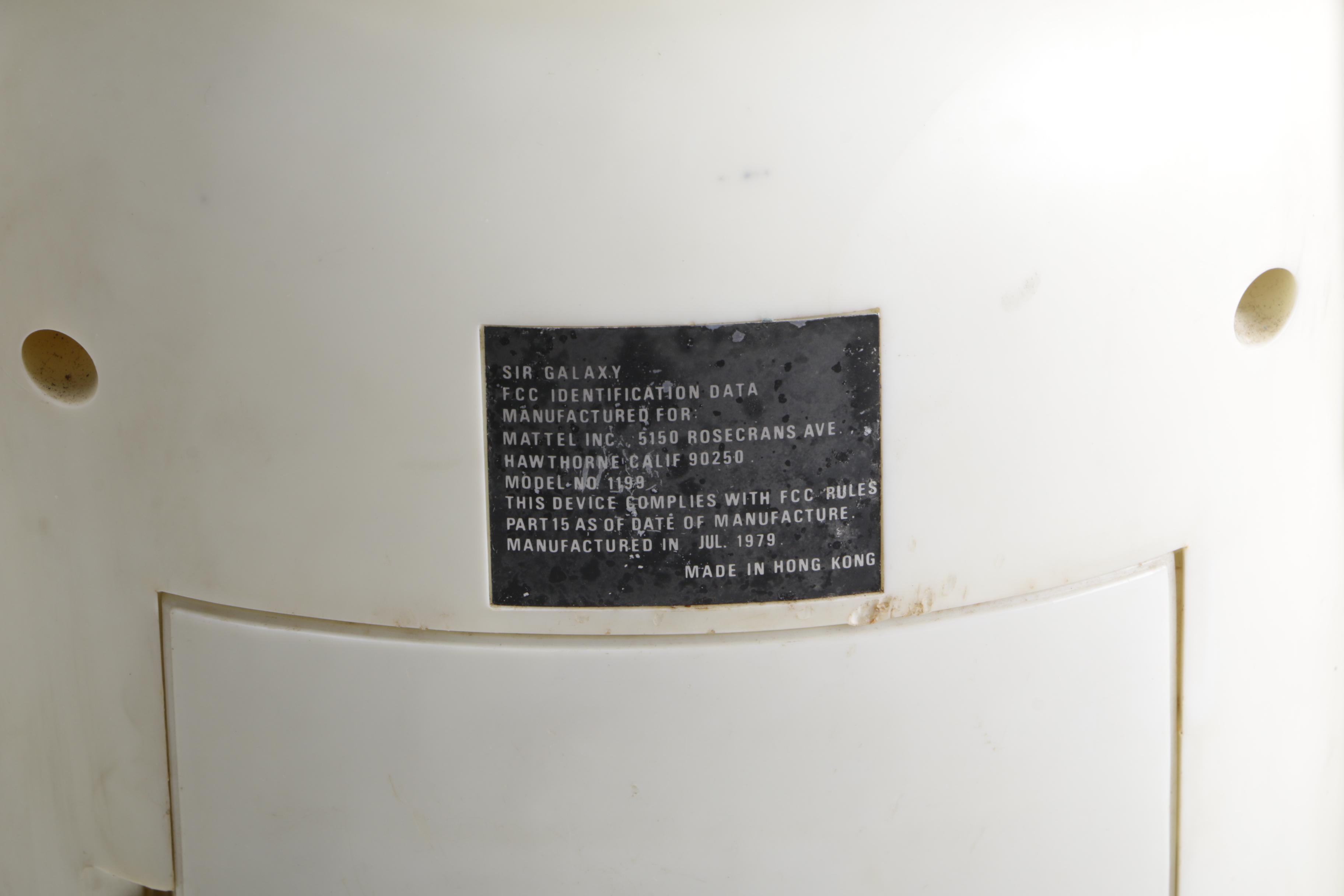 1979 Mattel Sir Galaxy Toy Robot