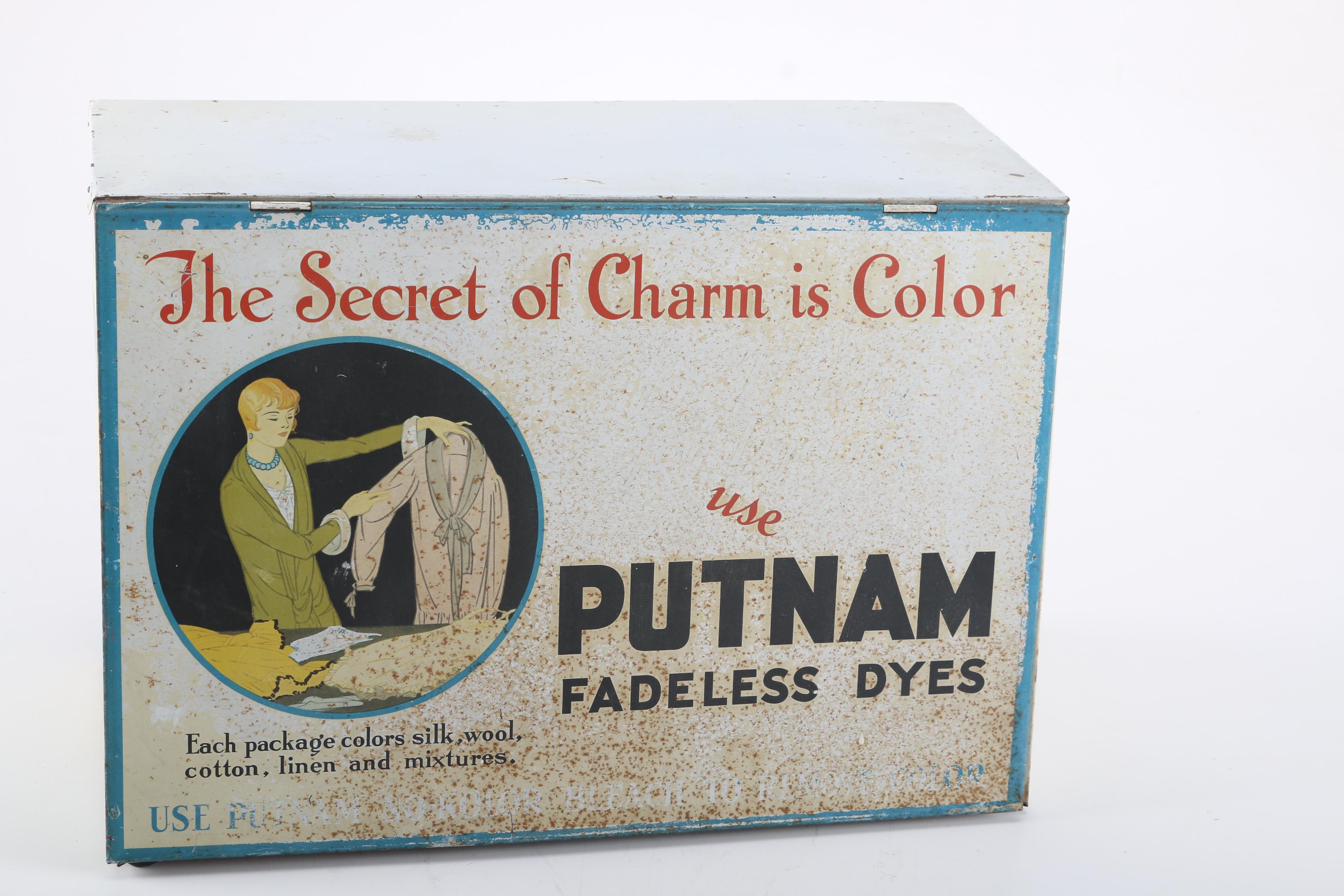 Putnam Fadeless Dyes Metal Box