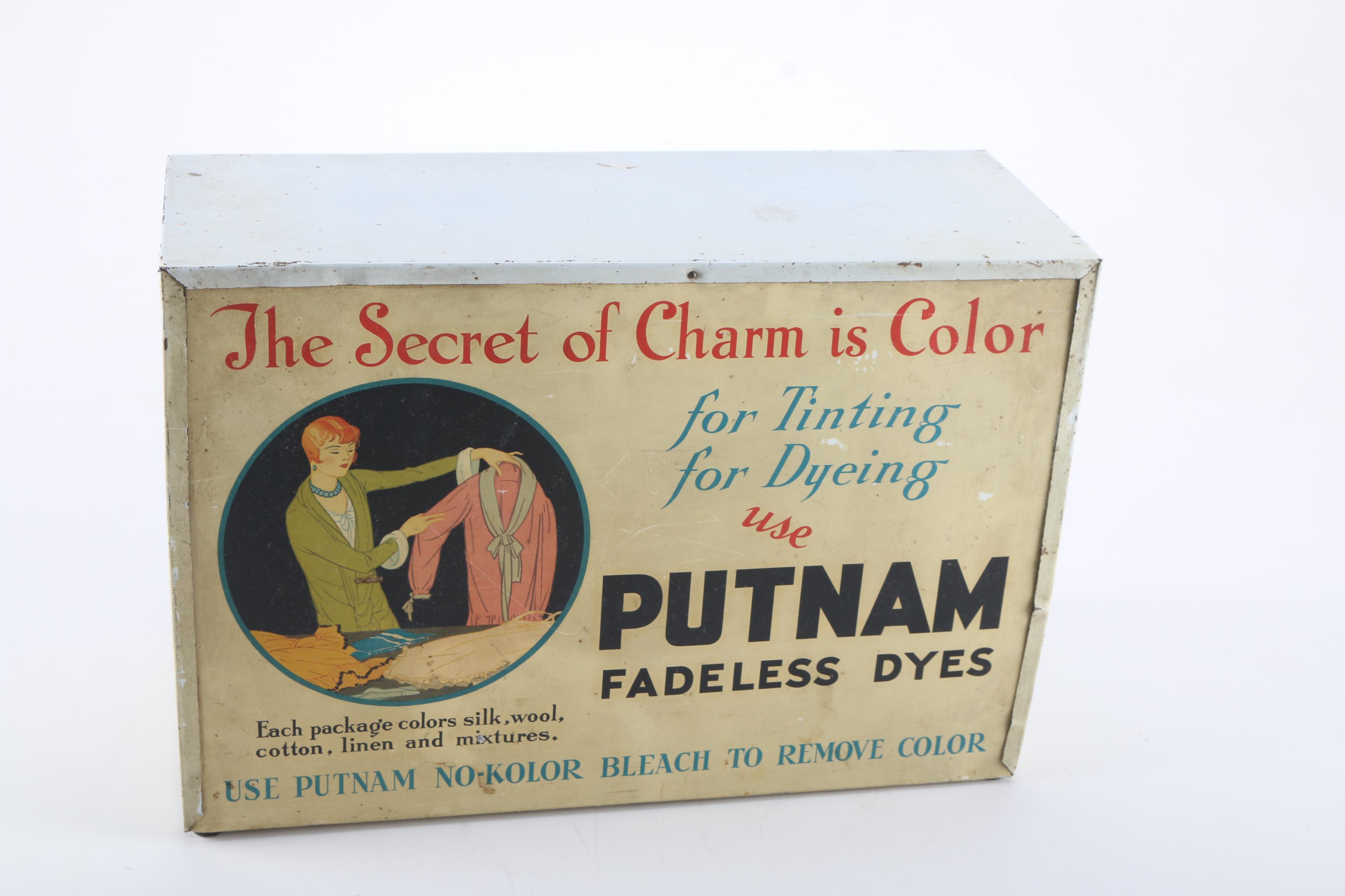 Putnam Fadeless Dyes Metal Box