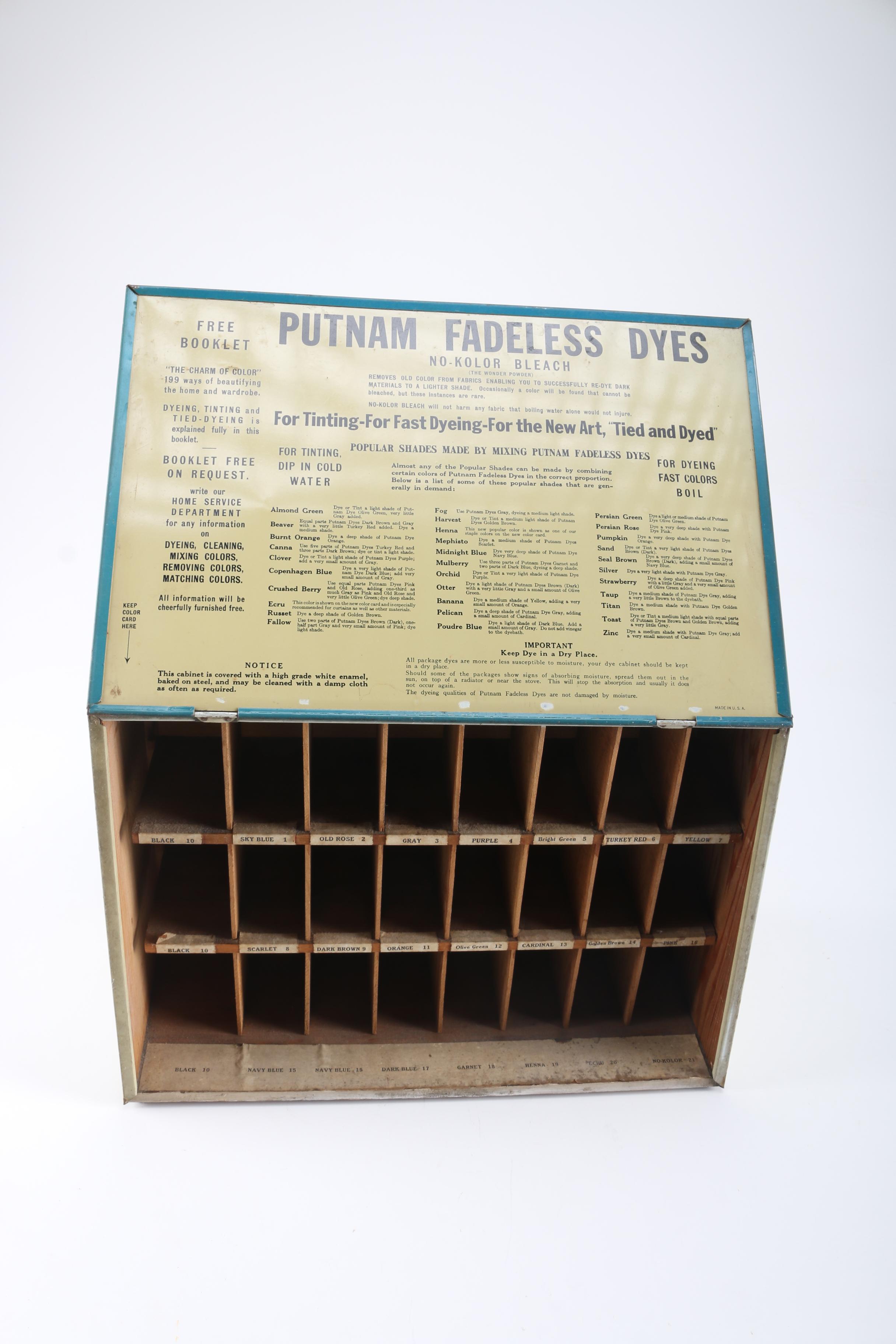 Putnam Fadeless Dyes Metal Box