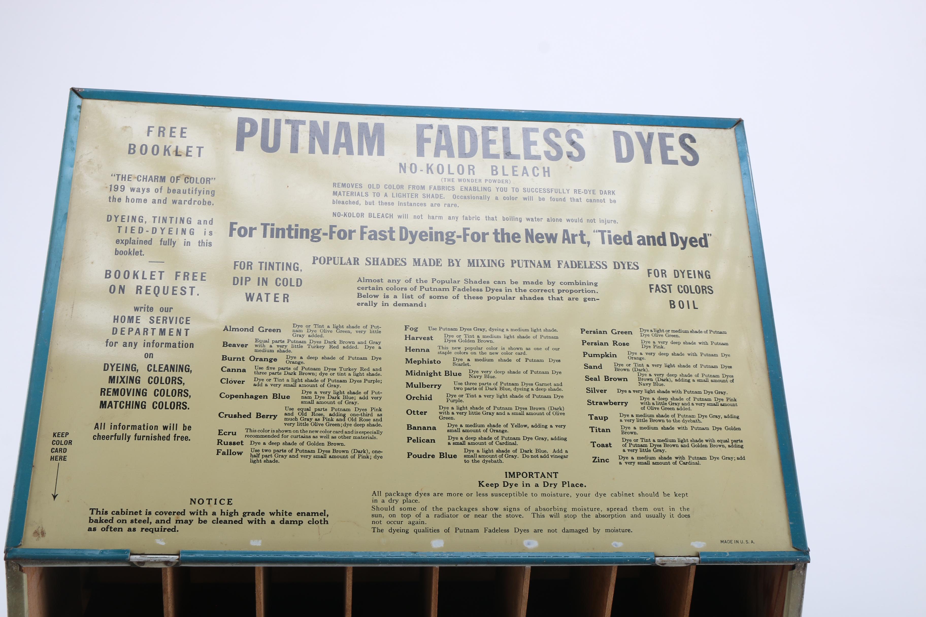 Putnam Fadeless Dyes Metal Box