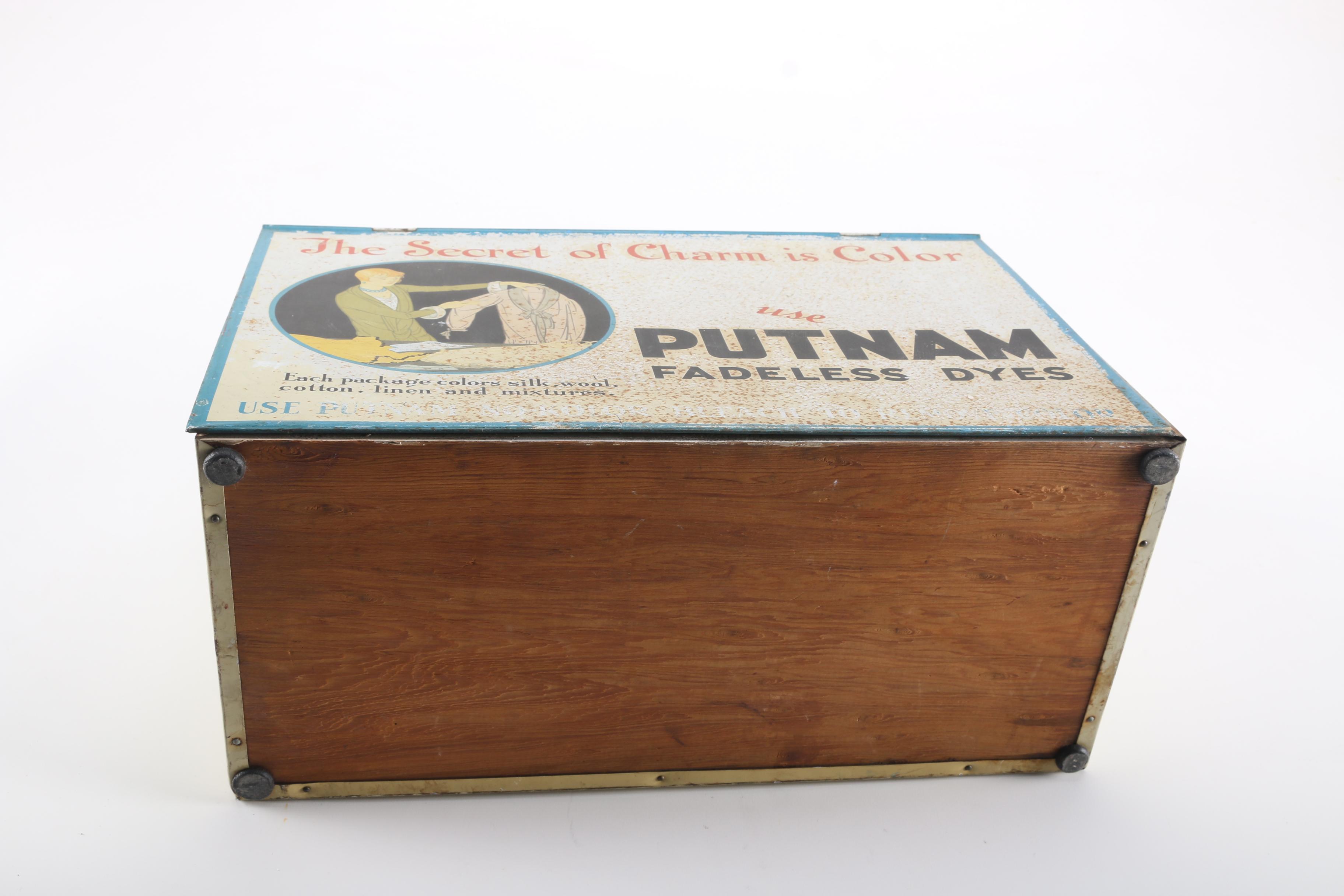 Putnam Fadeless Dyes Metal Box