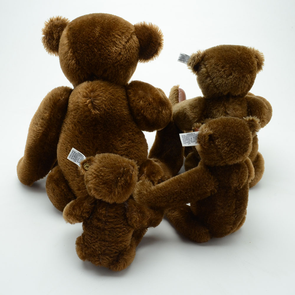 Steiff Official Replica of the Original Teddybear Chocloate Brown Bear Set of Five