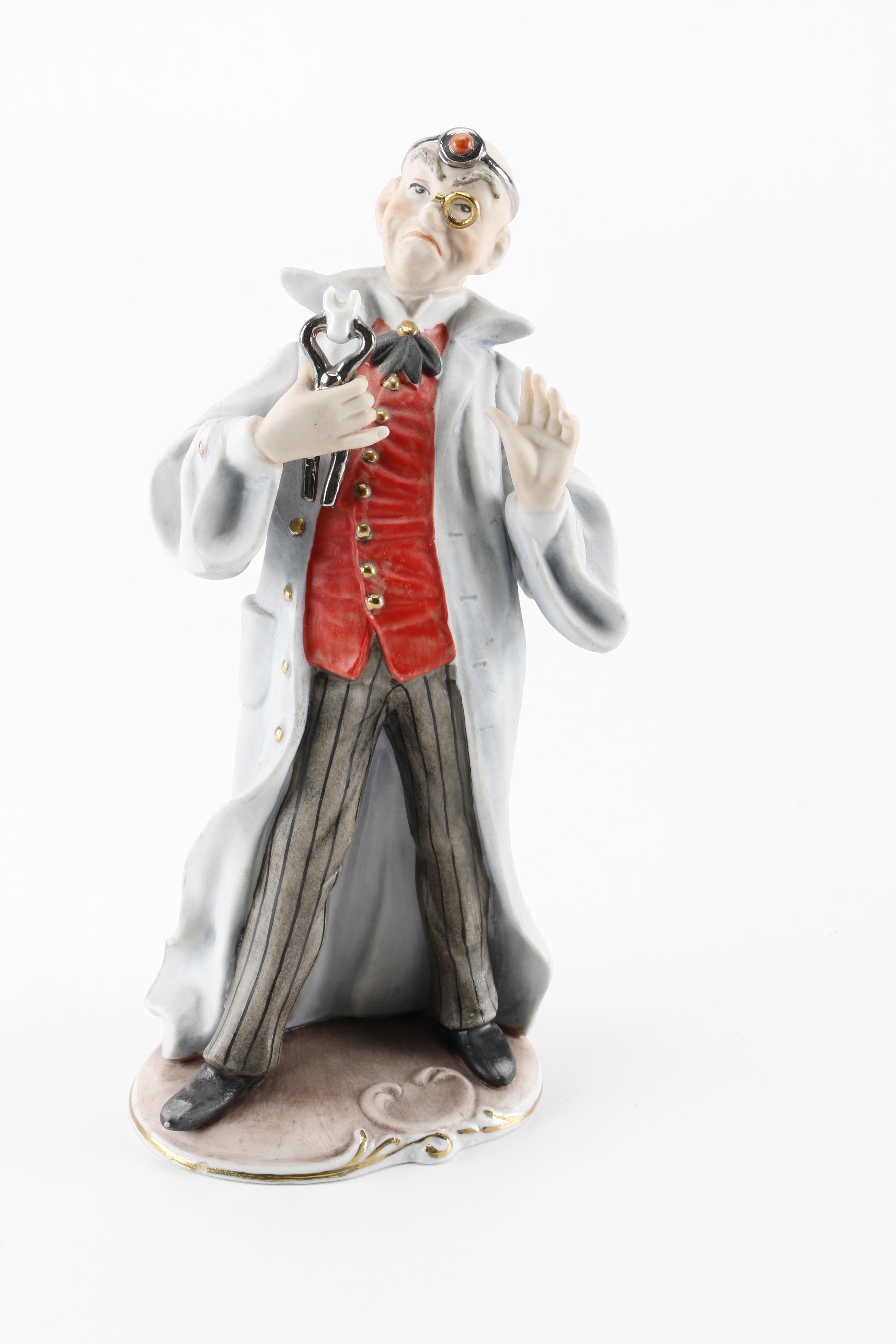 Capodimonte Porcelain Doctor Figurines