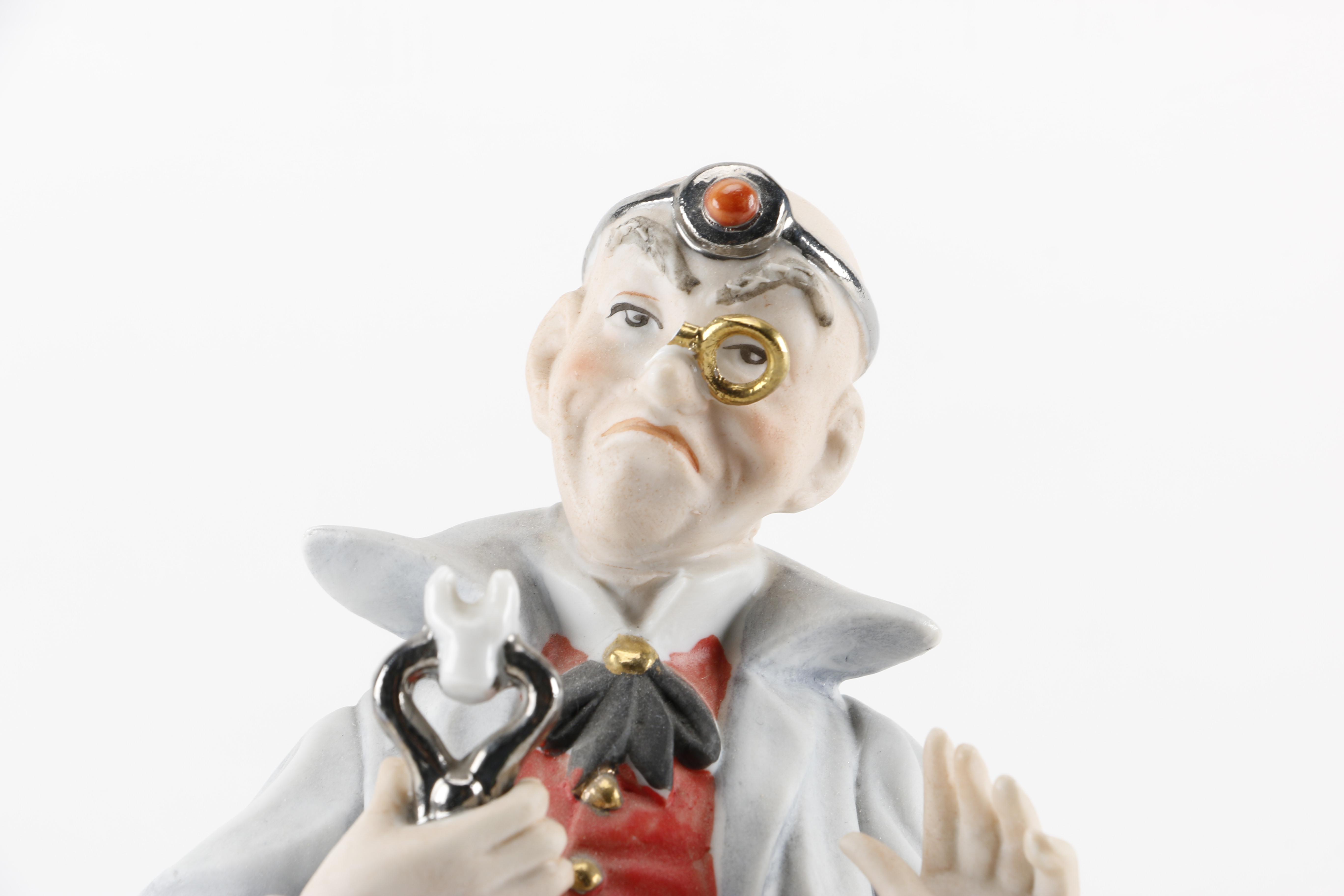 Capodimonte Porcelain Doctor Figurines