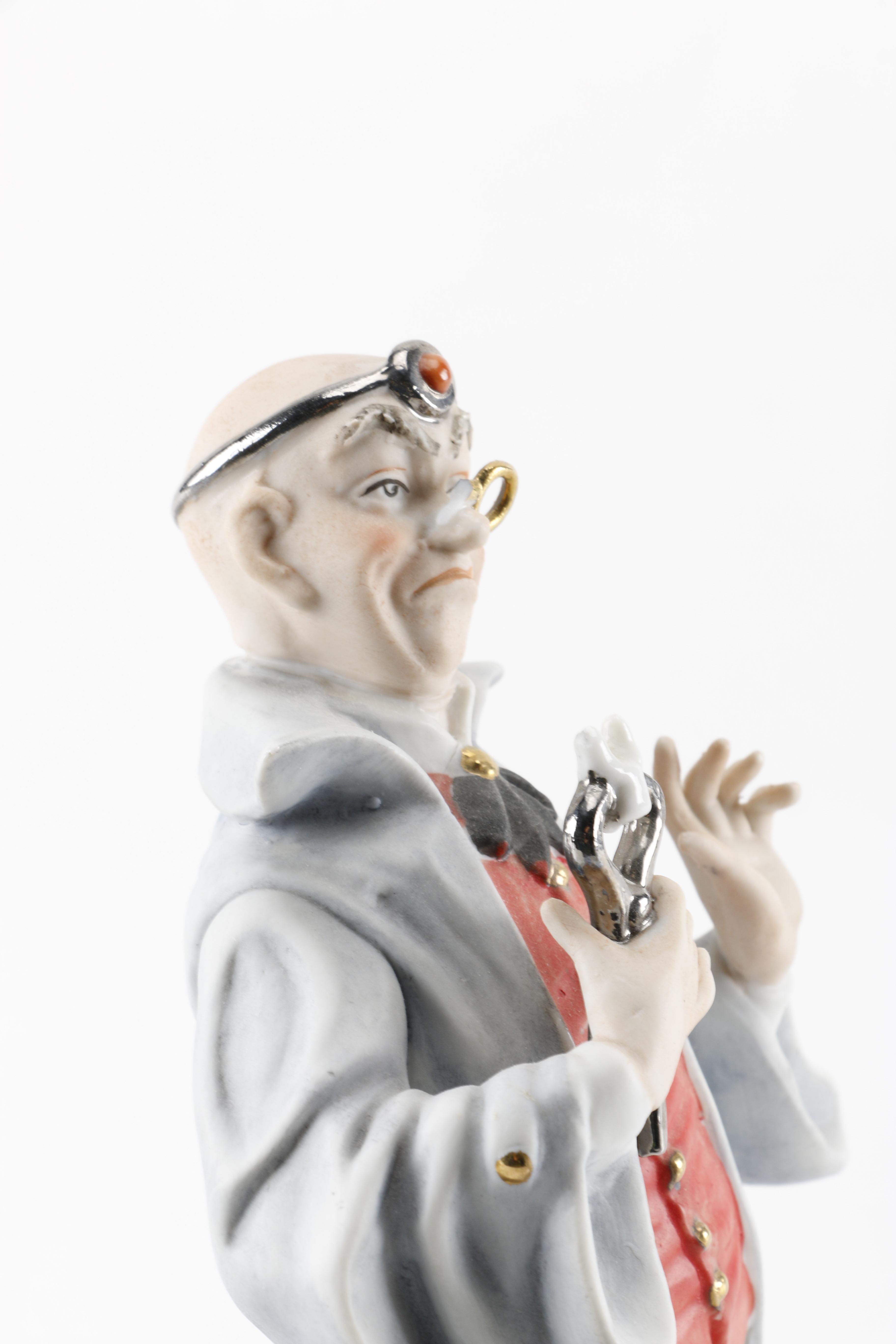 Capodimonte Porcelain Doctor Figurines