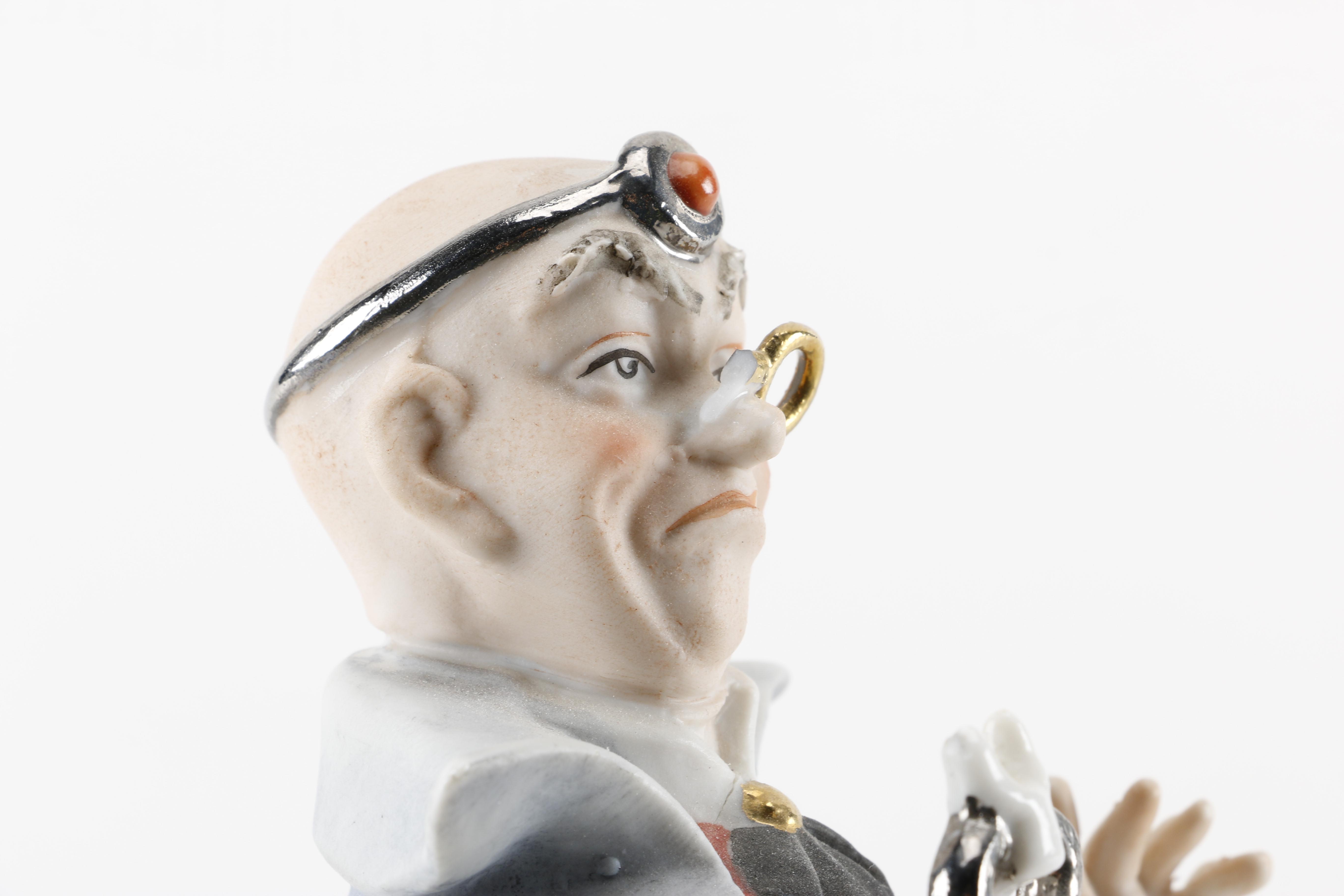 Capodimonte Porcelain Doctor Figurines