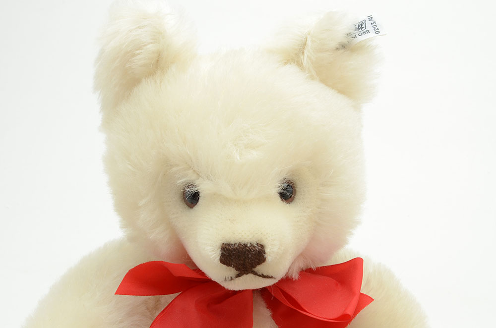 Steiff 1982 Original White Mohair Teddy Bear Set of Five