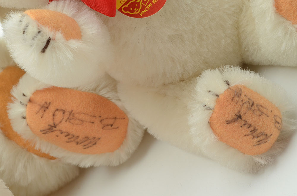 Steiff 1982 Original White Mohair Teddy Bear Set of Five