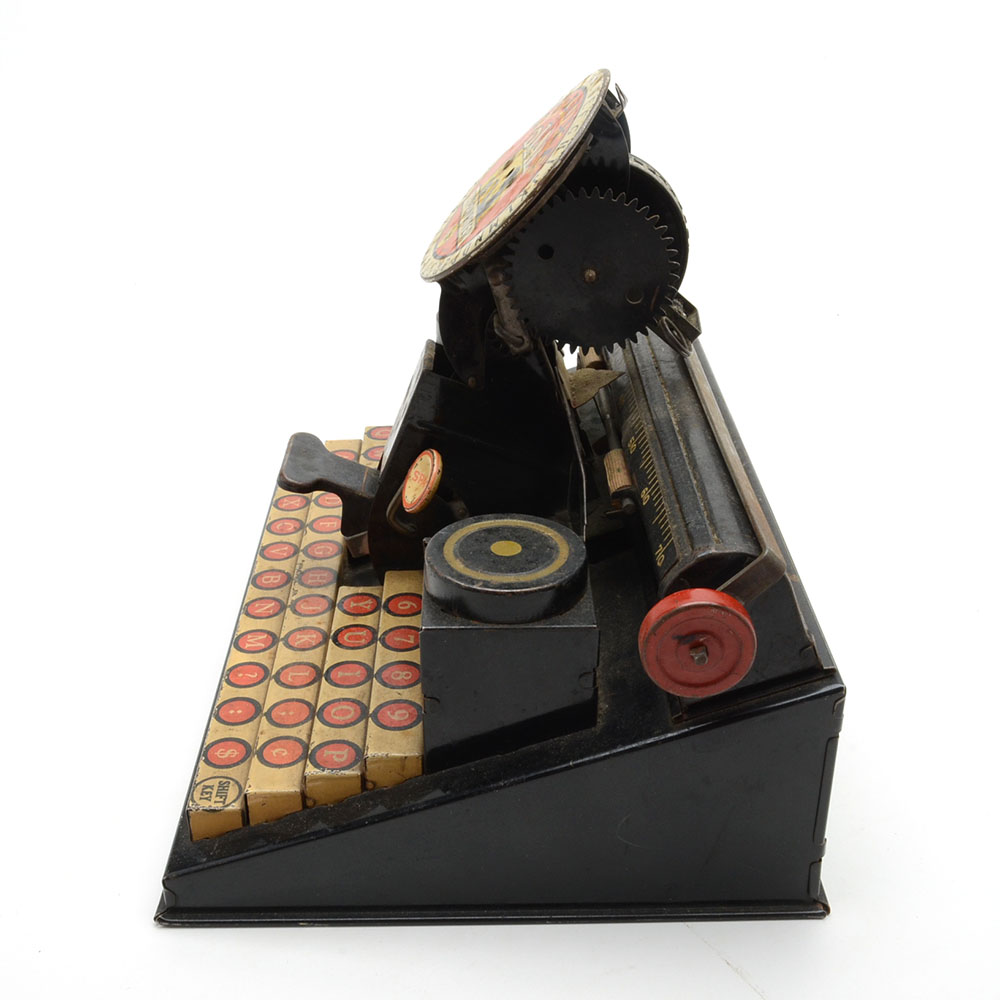 Vintage Marx De-Luxe Dial Typewriter and Linemar Mechanical Goose