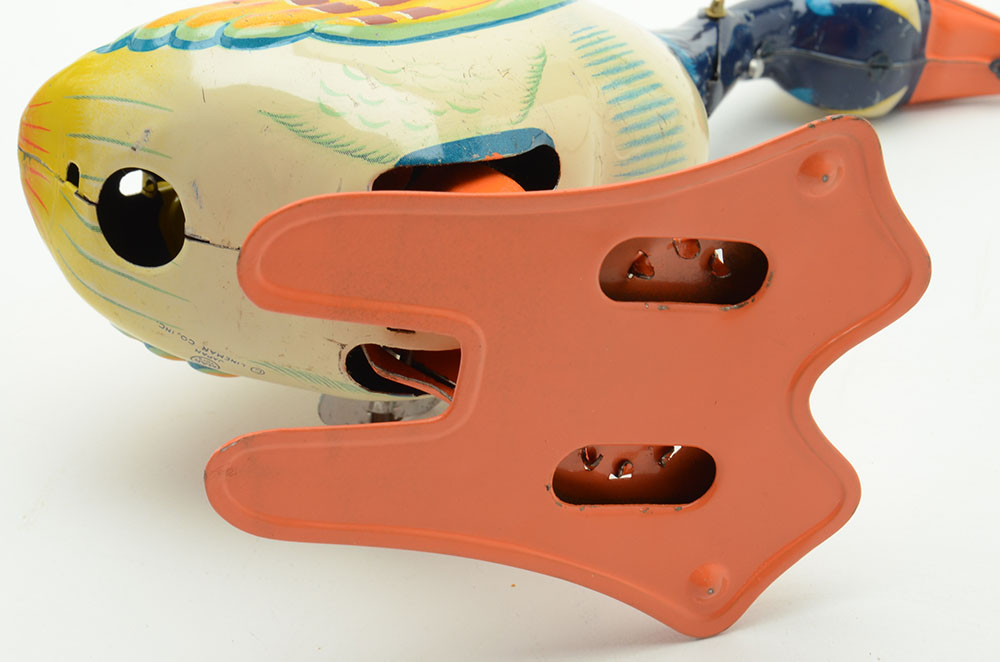 Vintage Marx De-Luxe Dial Typewriter and Linemar Mechanical Goose