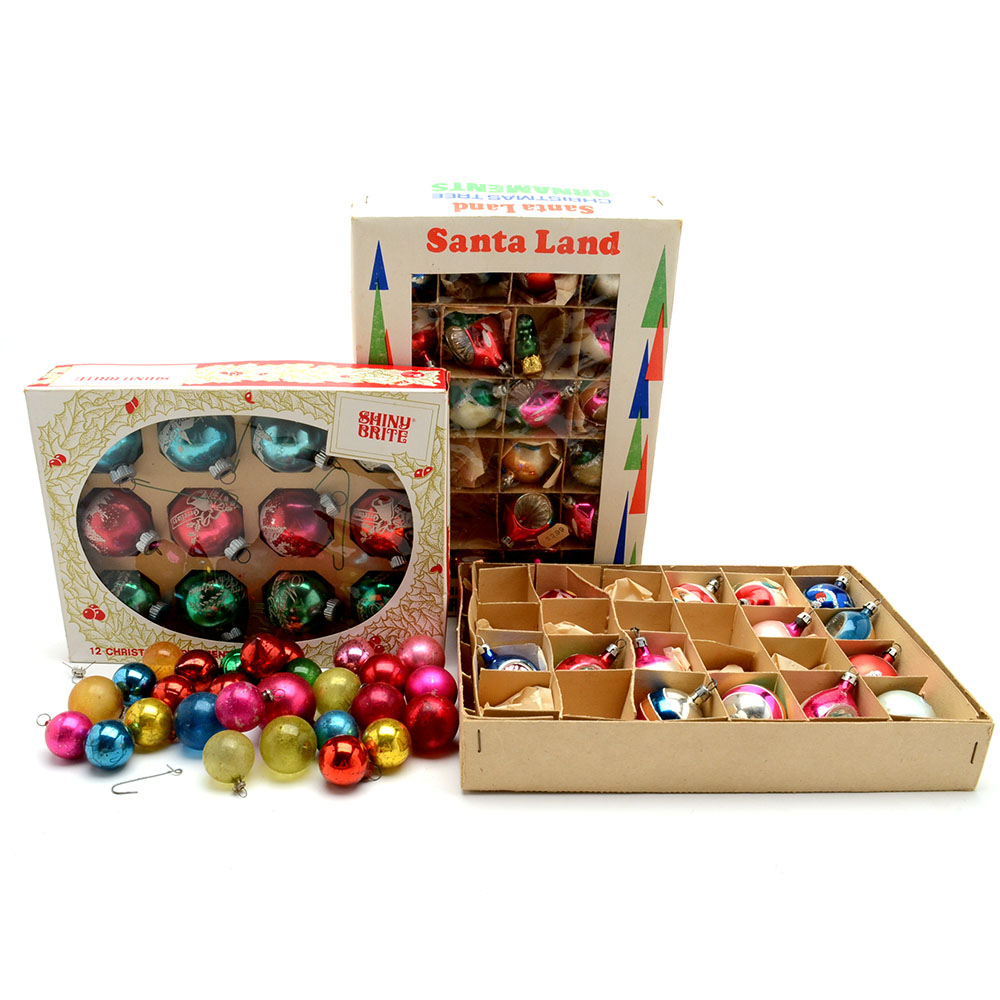 Vintage Christmas Holiday Ornaments