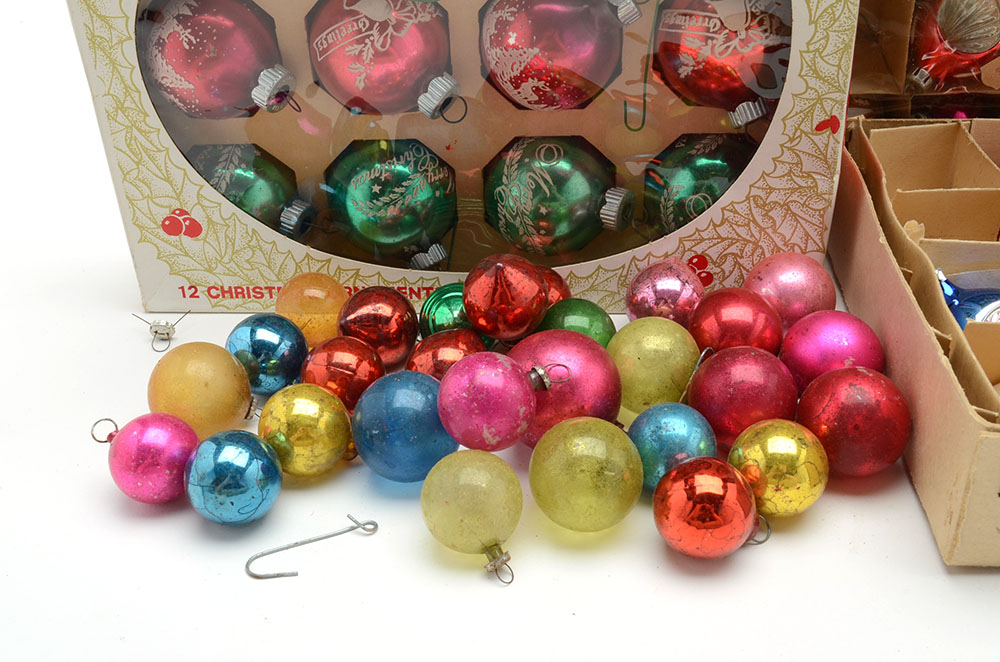 Vintage Christmas Holiday Ornaments