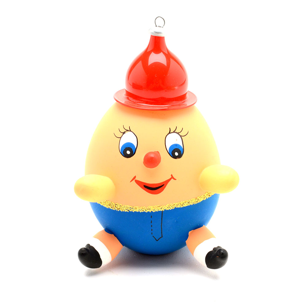 Vintage "Soffieria de Carlini" Hand Blown Humpty Dumpty Ornament