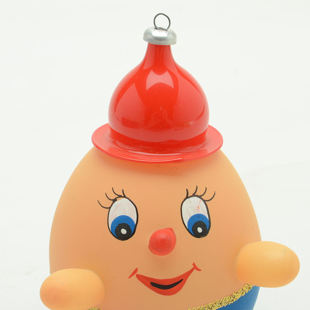 Vintage "Soffieria de Carlini" Hand Blown Humpty Dumpty Ornament