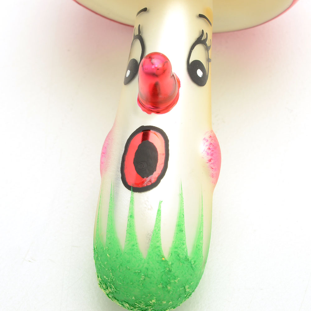 Vintage "Soffieria de Carlini" Hand Blown Mushroom Ornament