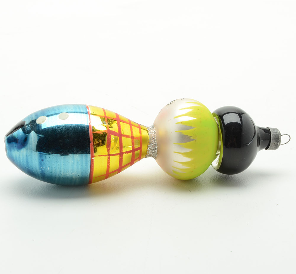 Vintage "Soffieria de Carlini" Hand Blown Toy Soilder Ornament