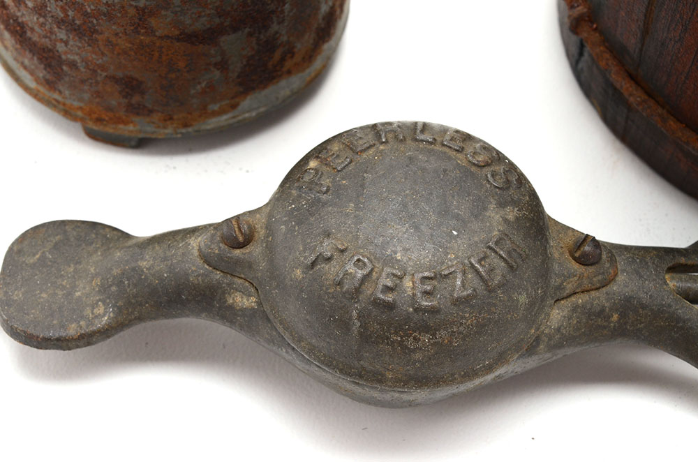 Miniature "Peerless Freezer" Salesman Sample Ice Cream Maker