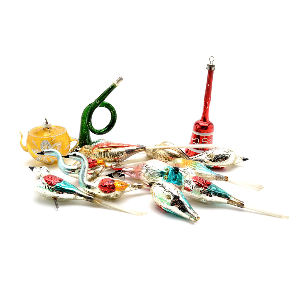 Vintage Glass Christmas Ornaments