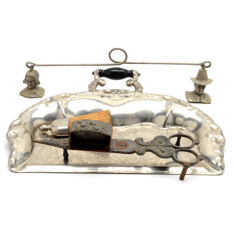 Silver Plated Crumber and Candle Snuffers