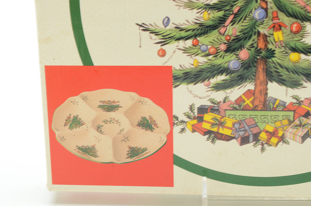 Spode "Christmas Tree" China Accessory Set