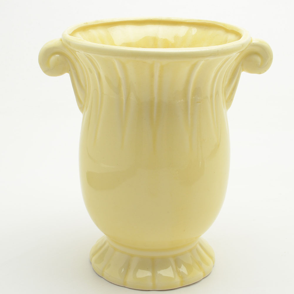 Vintage Umbrella with Pottery Vase and Shoe Stretchers