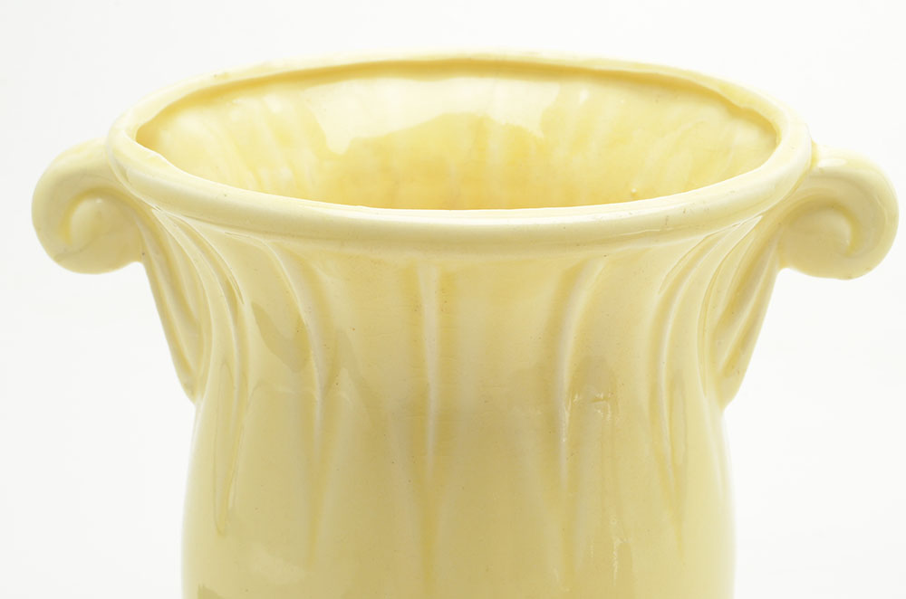 Vintage Umbrella with Pottery Vase and Shoe Stretchers