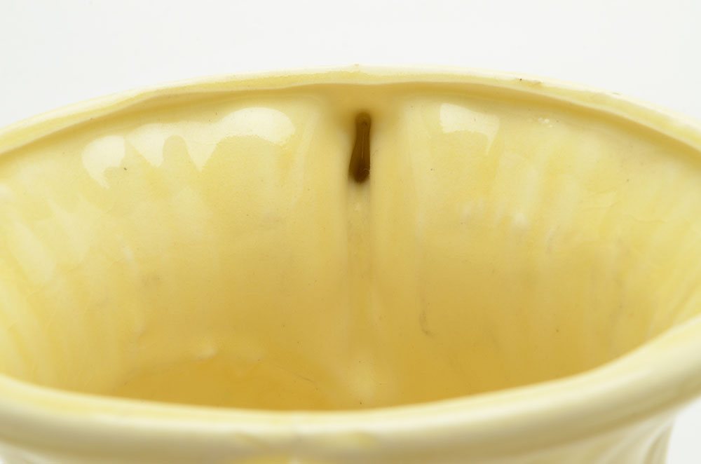 Vintage Umbrella with Pottery Vase and Shoe Stretchers